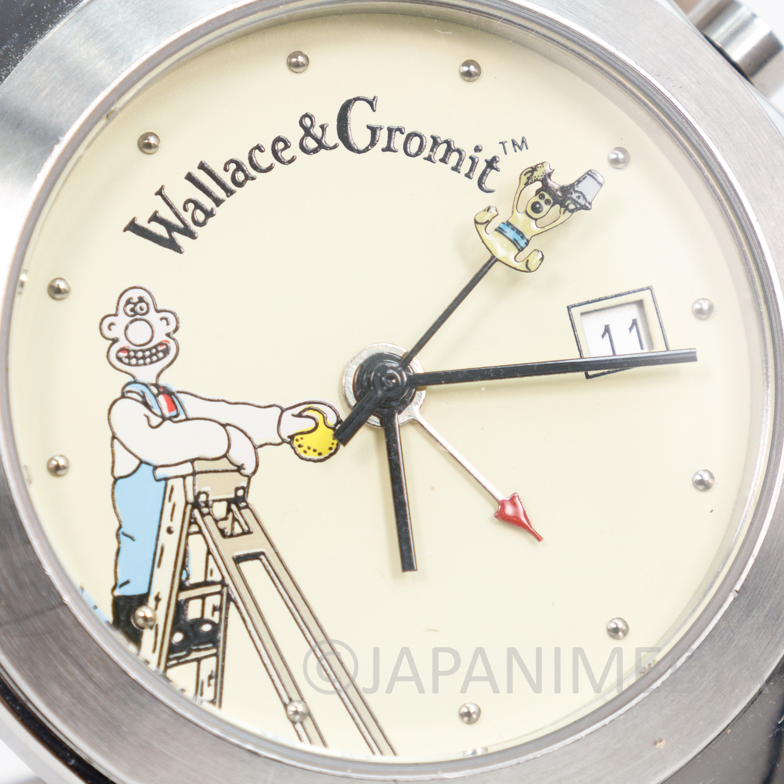 Wallace & Gromit Wrist Watch w/Wooden Case / Ardman