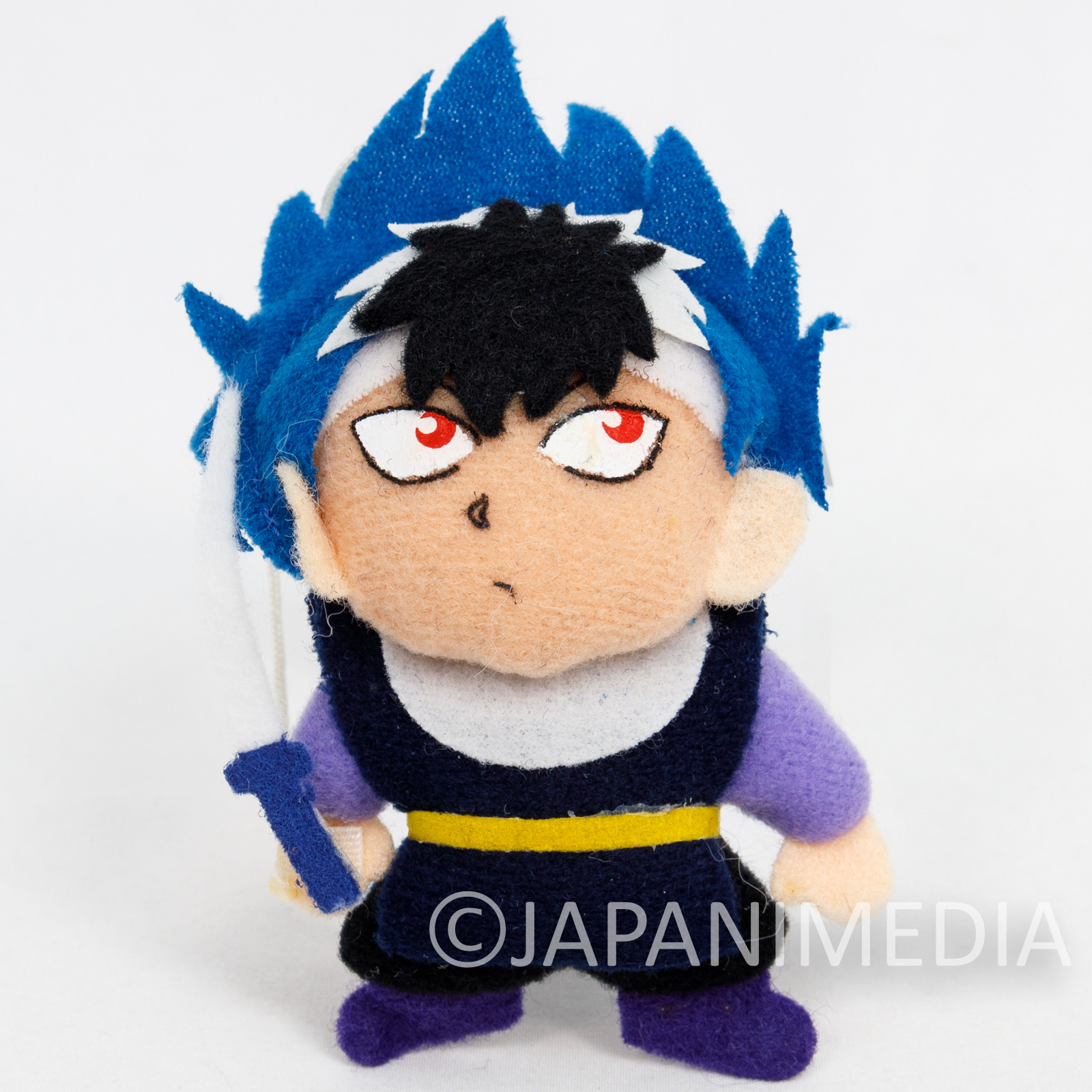 RARE Yu Yu Hakusho Hiei Mini Plush Doll BANDAI JAPAN ANIME 1