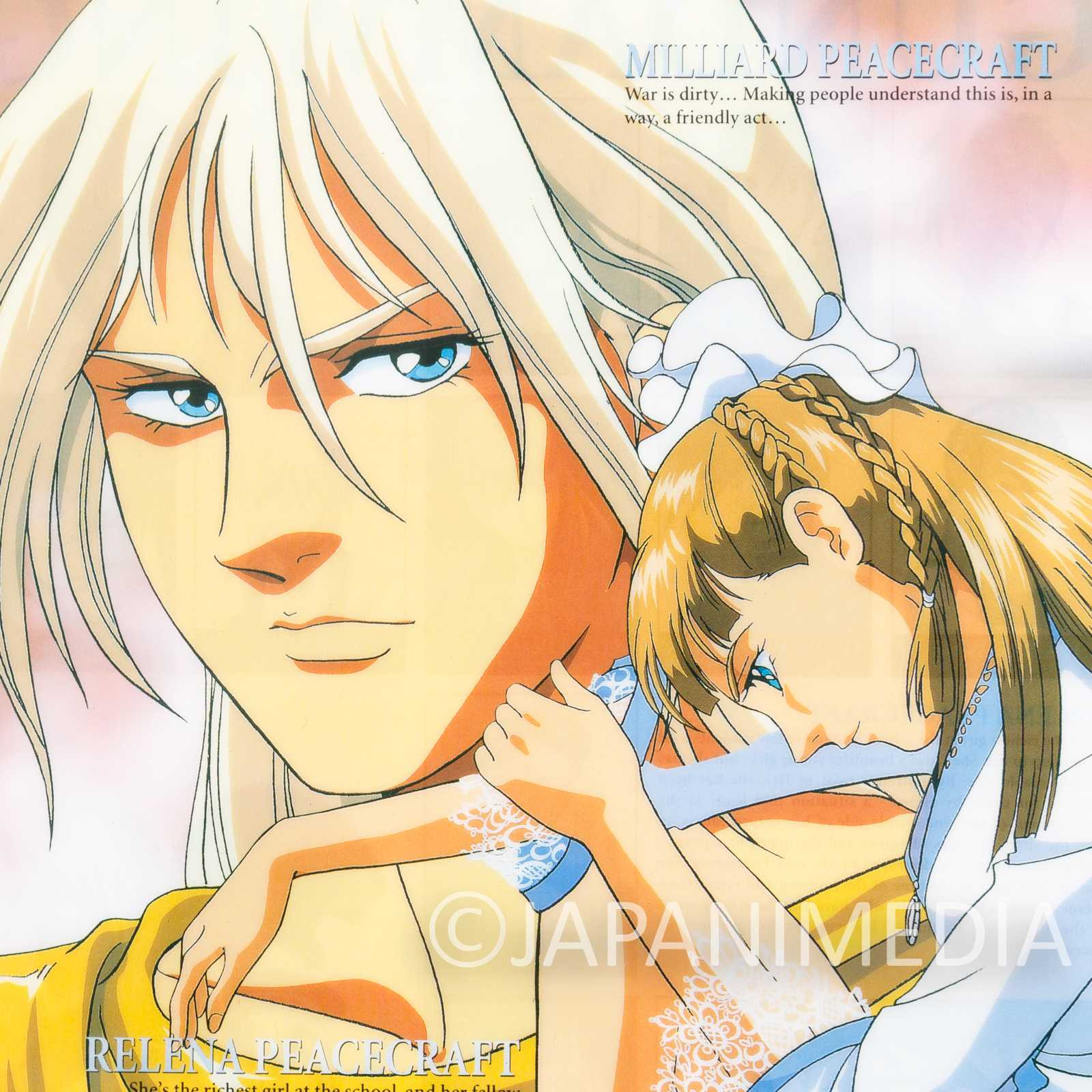 Gundam Wing Milliard & Relena Peacecraft Plastic Pencil Board Pad Shitajiki Japanimedia Store