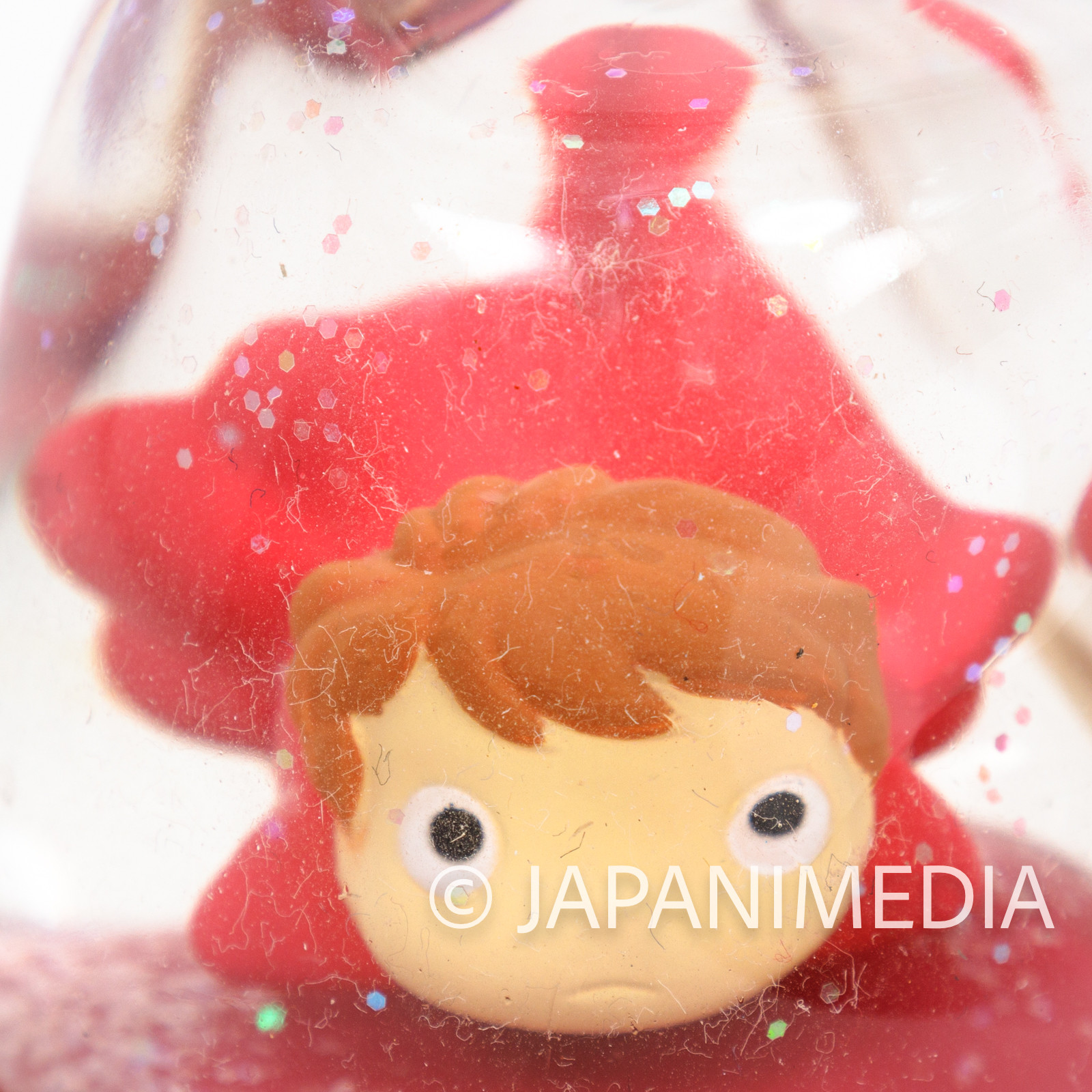 RARE! Ponyo on the Cliff by the Sea Figure in Soft Water Ball Ghibli JAPAN