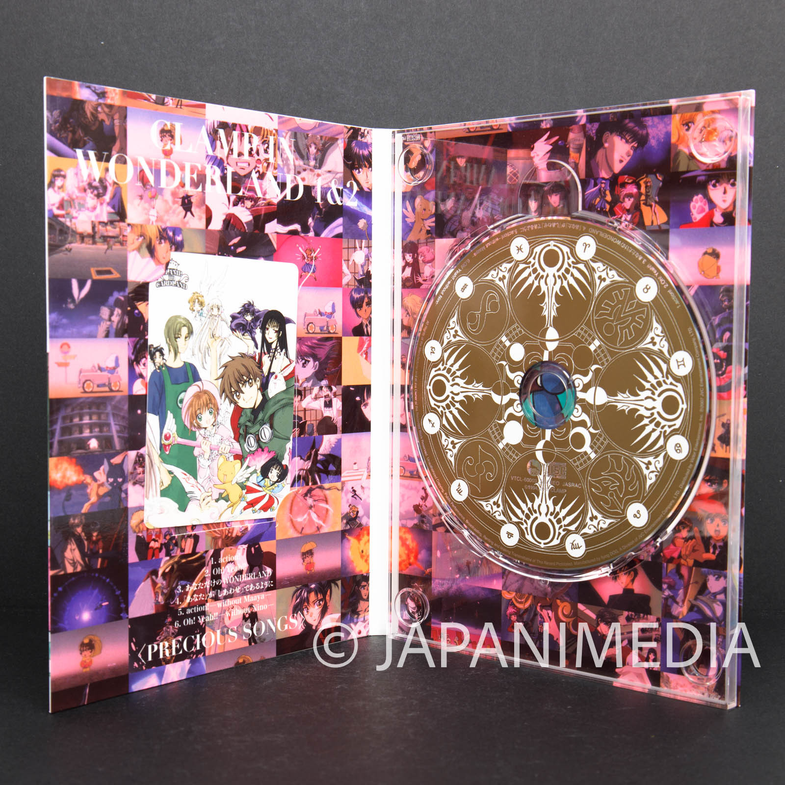 CLAMP IN WONDERLAND 1&2 Theme song collection (Precious songs) with Special  Photo JAPAN CD