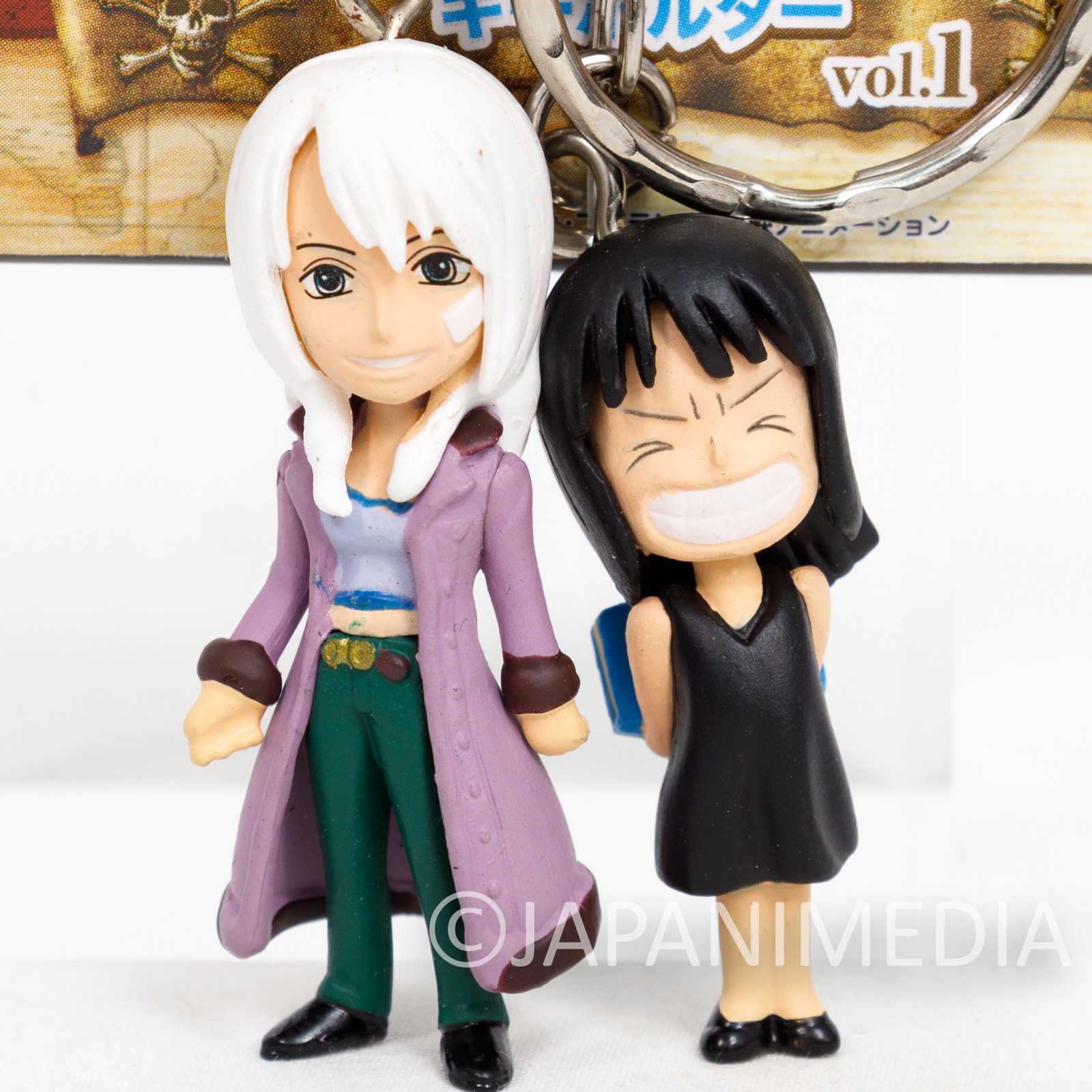 One Piece Nico Robin & Olvia Twin Figure Keychain Banpresto JAPAN