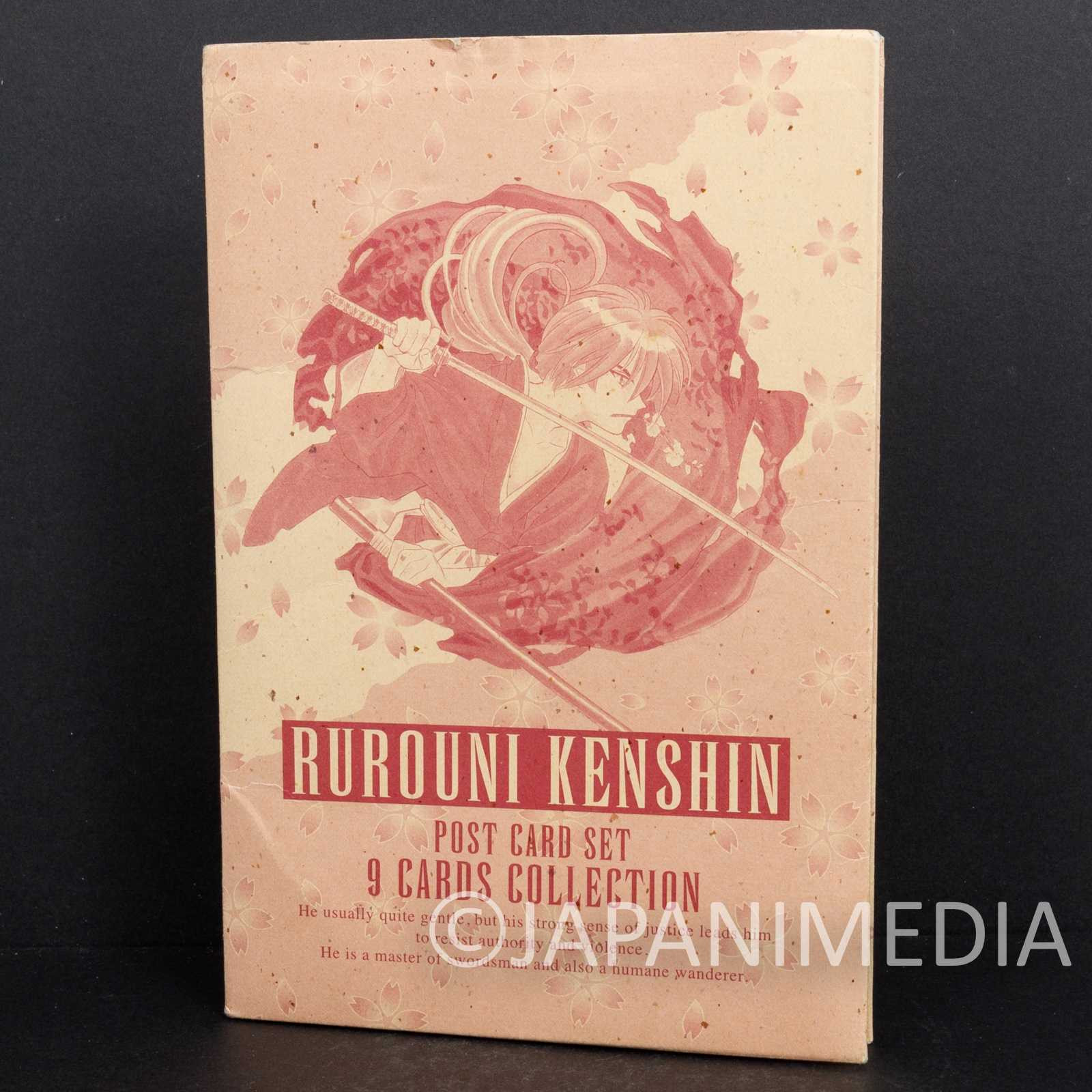 RARE! Rurouni Kenshin Post Card 9pc Set Himura Kenshin Sanosuke Sagara Yahiko Japanimedia Store 2