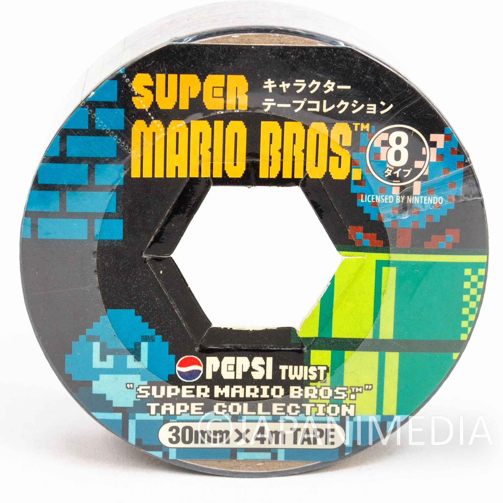 Super Mario Bros. Character Tape Collection Underground Ver. PEPSI JAPAN NES Japanimedia Store FRONT
