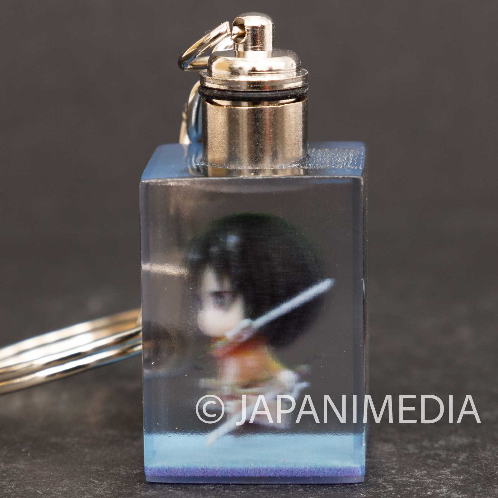 Attack on Titan Mikasa Ackerman Mini Figure in Light up Cube Keychain JAPAN Japanimedia Store