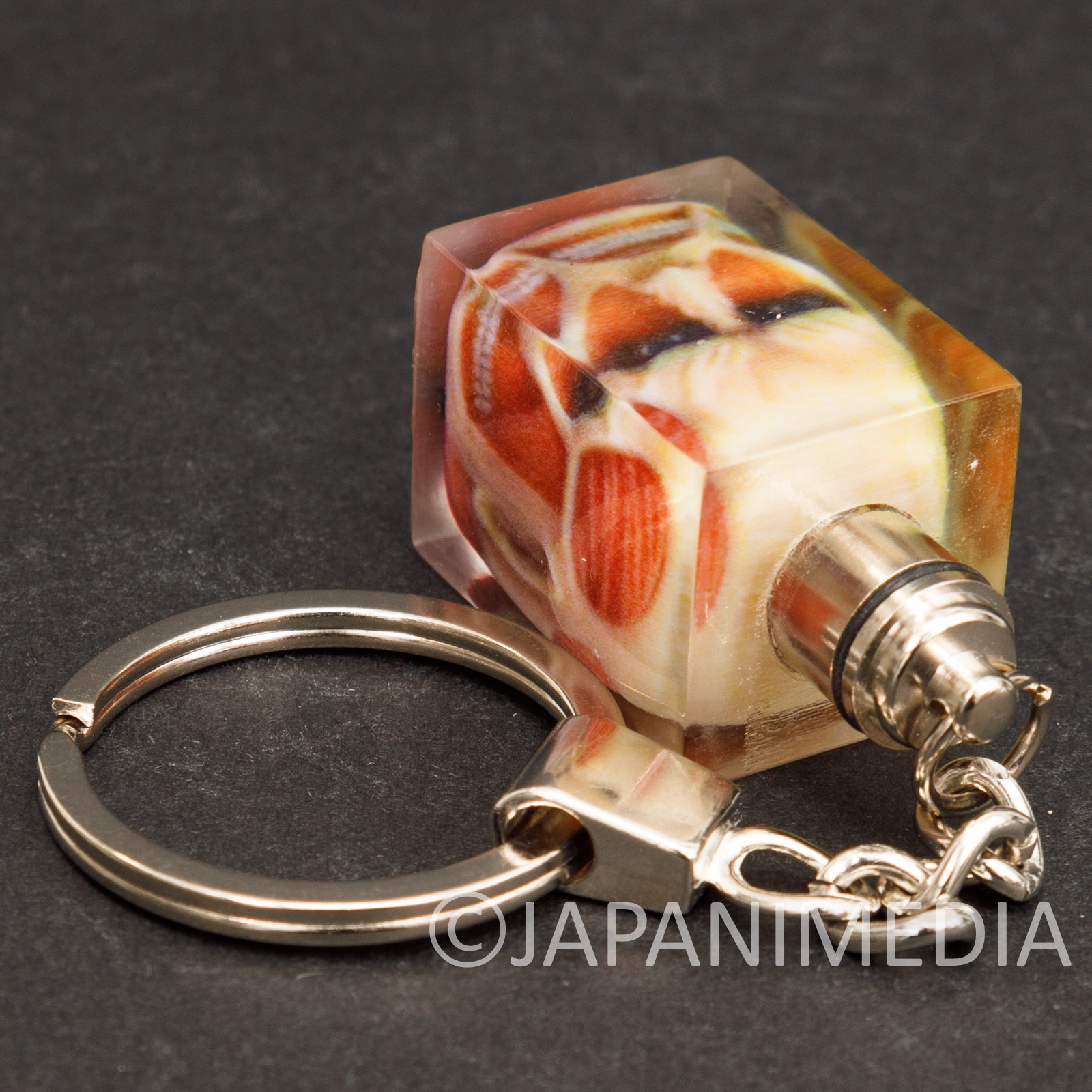 Attack on Titan Colossal Titan Mini Figure in Light up Cube Keychain JAPAN