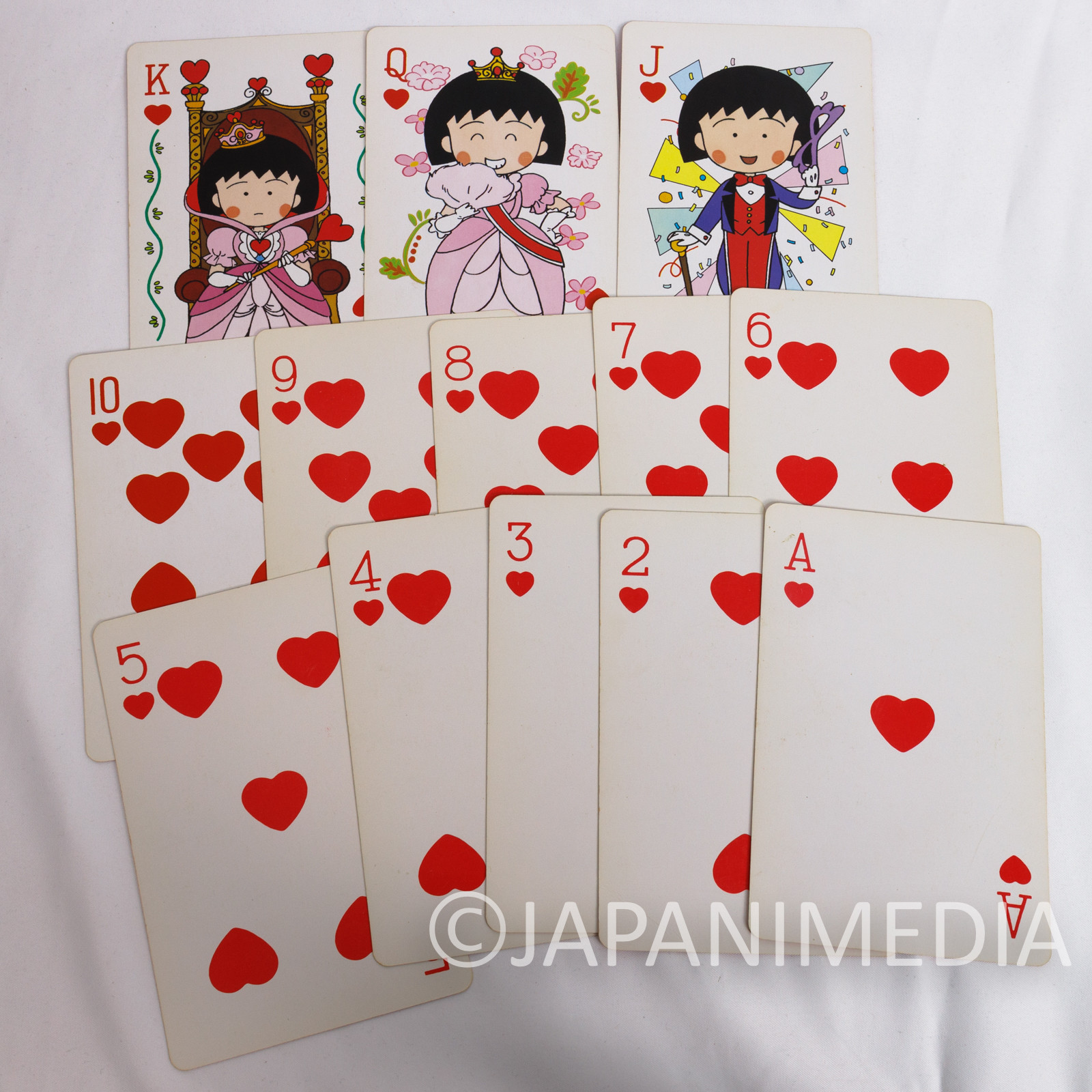 Retro Rare Chibi maruko Chan Big Playing Cards Trump JAPAN ANIME