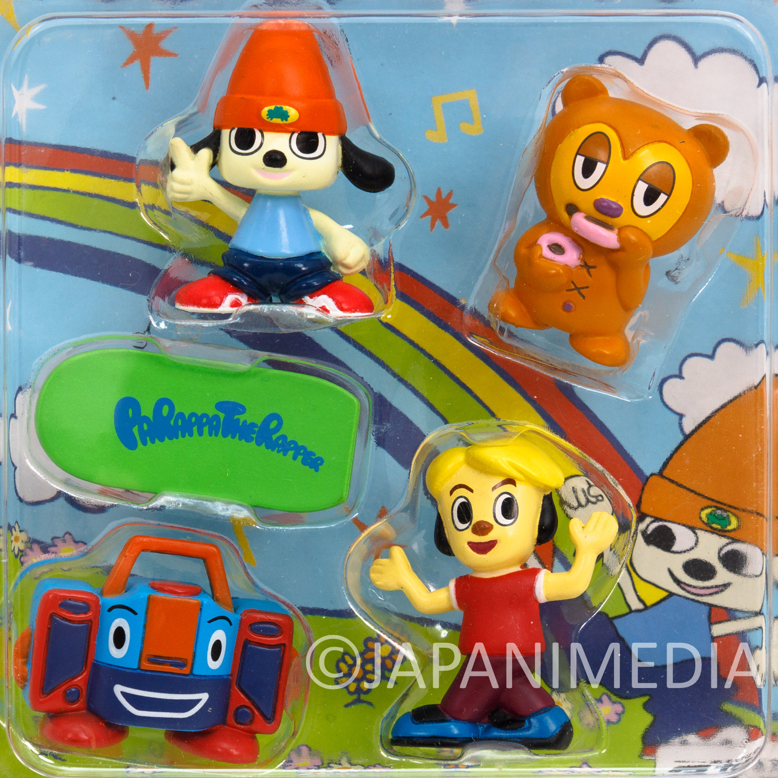 Parappa The Rapper Mini Figure Collection 4pc Set TAKARA JAPAN ANIME GAME 2