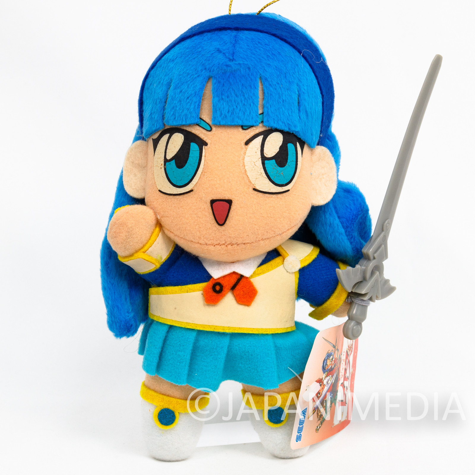 Retro Magic Knight Rayearth Umi Ryuzaki Plush Doll SEGA CLAMP JAPAN