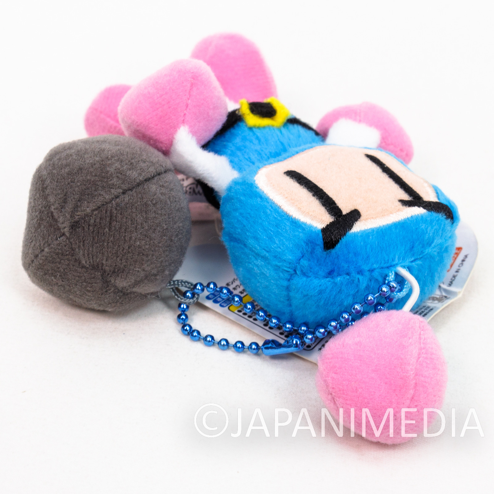 Bomberman Blue Plush Doll Ballchain Famicom Hudson Nintendo JAPAN NES