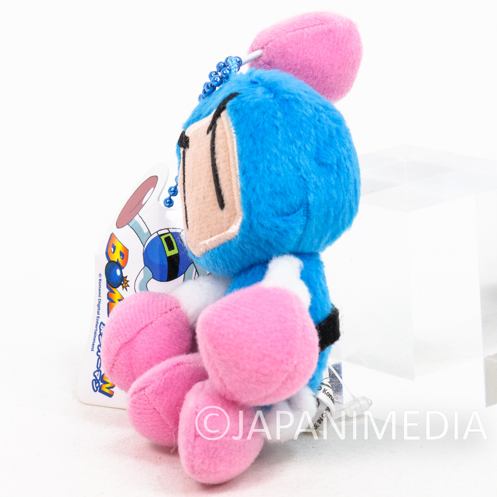 Bomberman Blue Plush Doll Ballchain Famicom Hudson Nintendo JAPAN NES