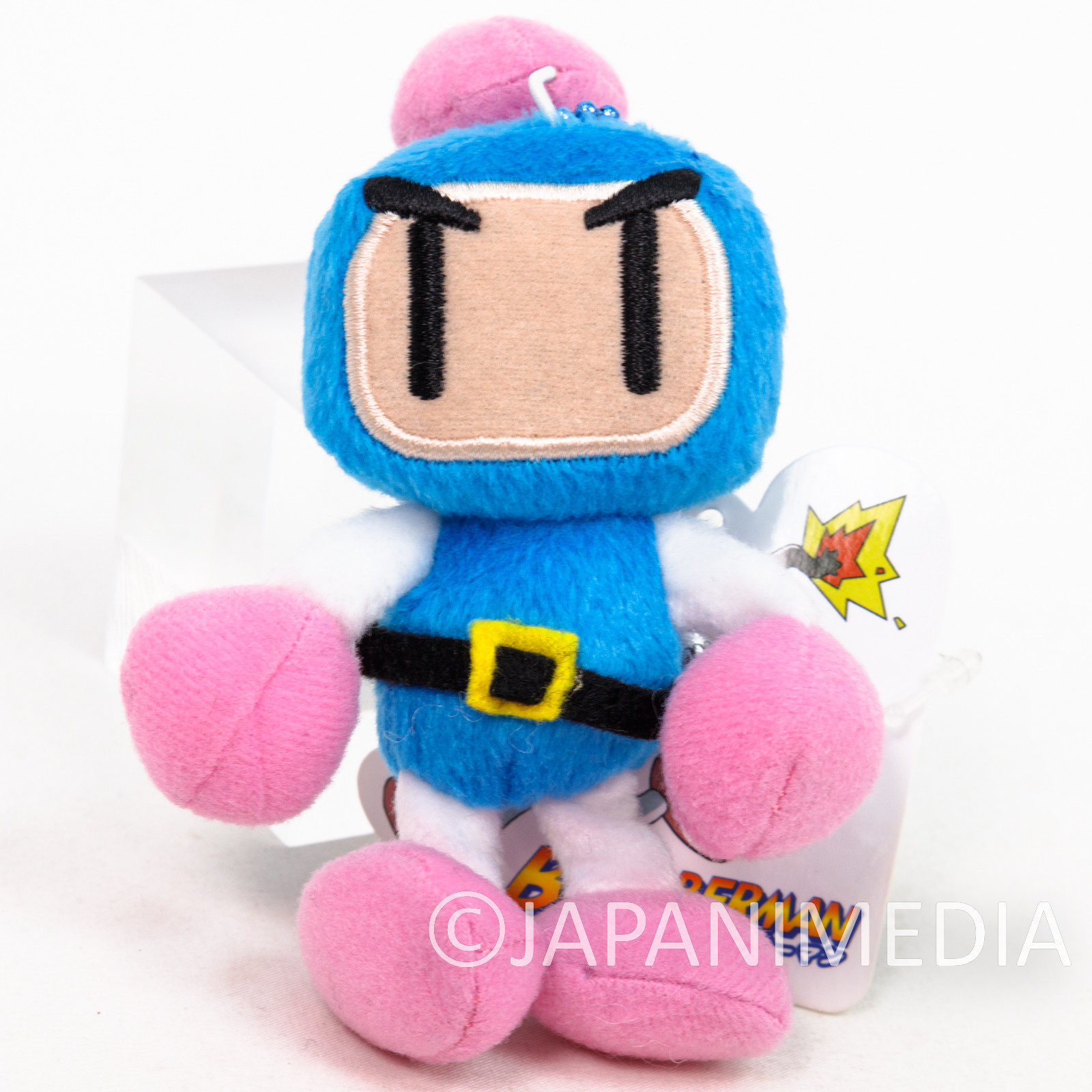 Bomberman Blue Plush Doll Ballchain Famicom Hudson Nintendo JAPAN NES