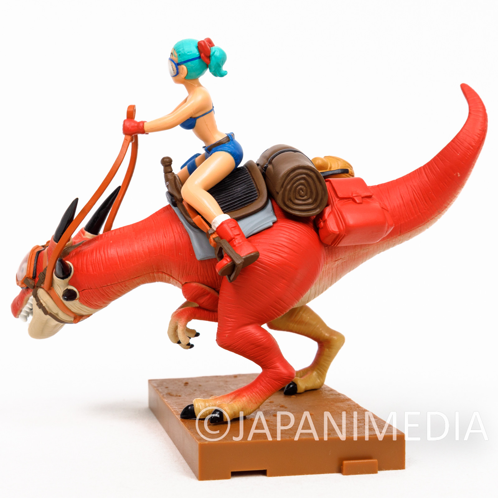 Retro RARE! Dragon Ball Z Bulma Riding Scene Figure Banpresto JAPAN