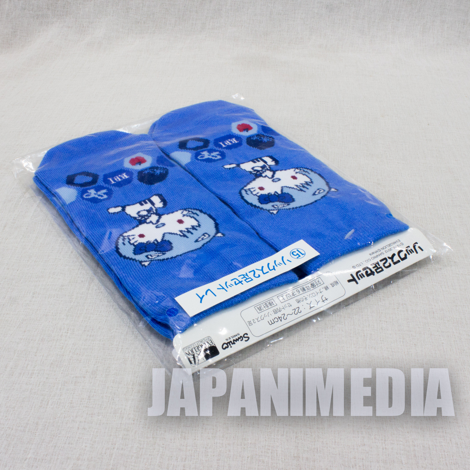 Evangelion x Hello Kitty Rei Ayanami Two pairs of socks JAPAN ANIME MANGA