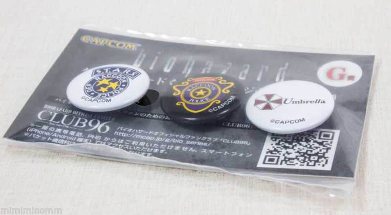 RESIDENT EVIL Biohazard Mini Button badge Set Capcom 3 JAPAN GAME