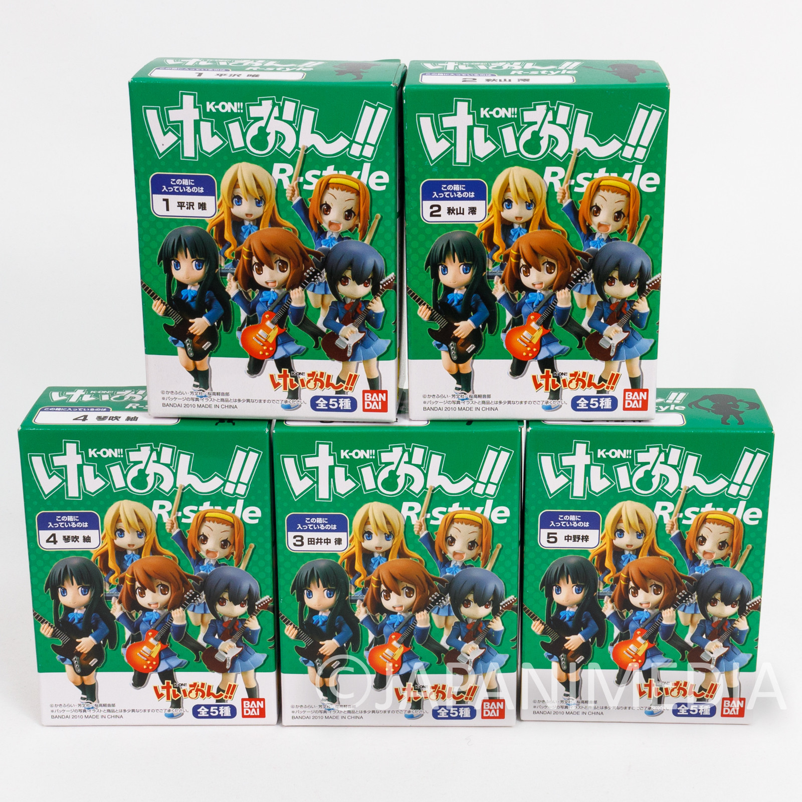 K-ON! R-style Figure Complete Set [YUI / MIO / RITSU / TSUGUMI / AZUSA]