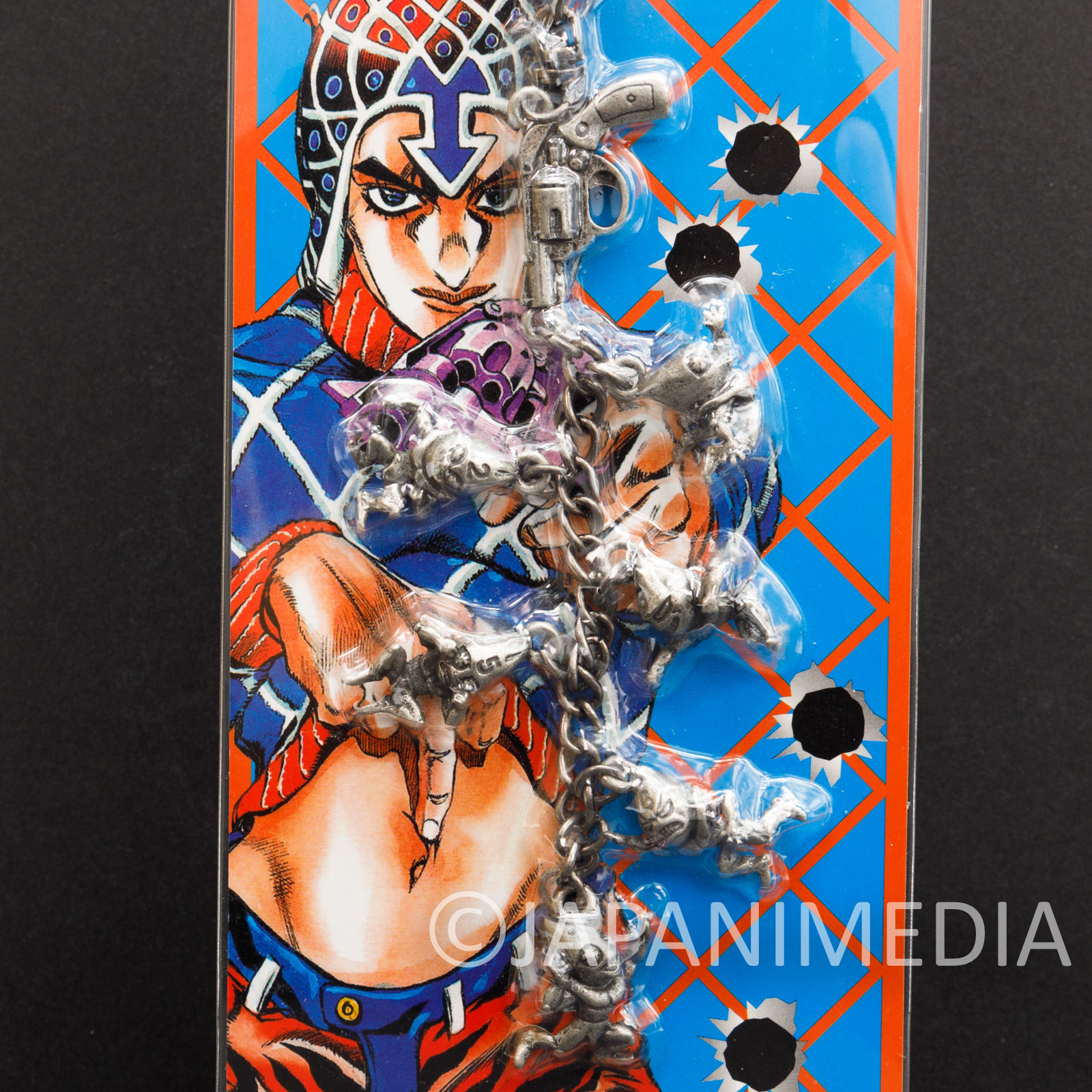 JoJo's Bizarre Adventure Guido Mista Sex Pistols Metal Mascot Keychain