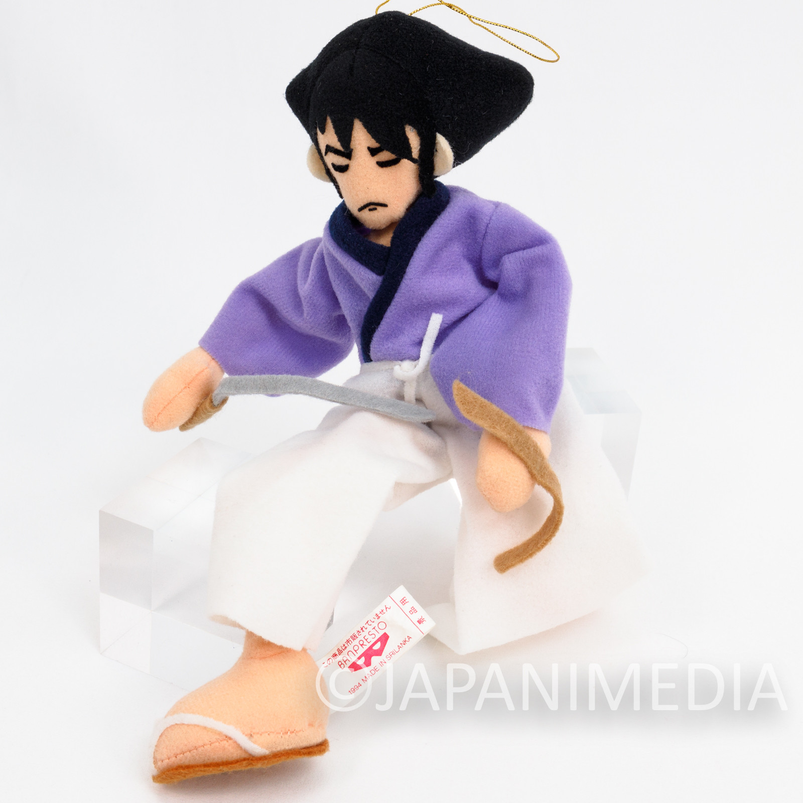 Lupin the Third GOEMON ISHIKAWA Bendable Plush Doll Figure 10