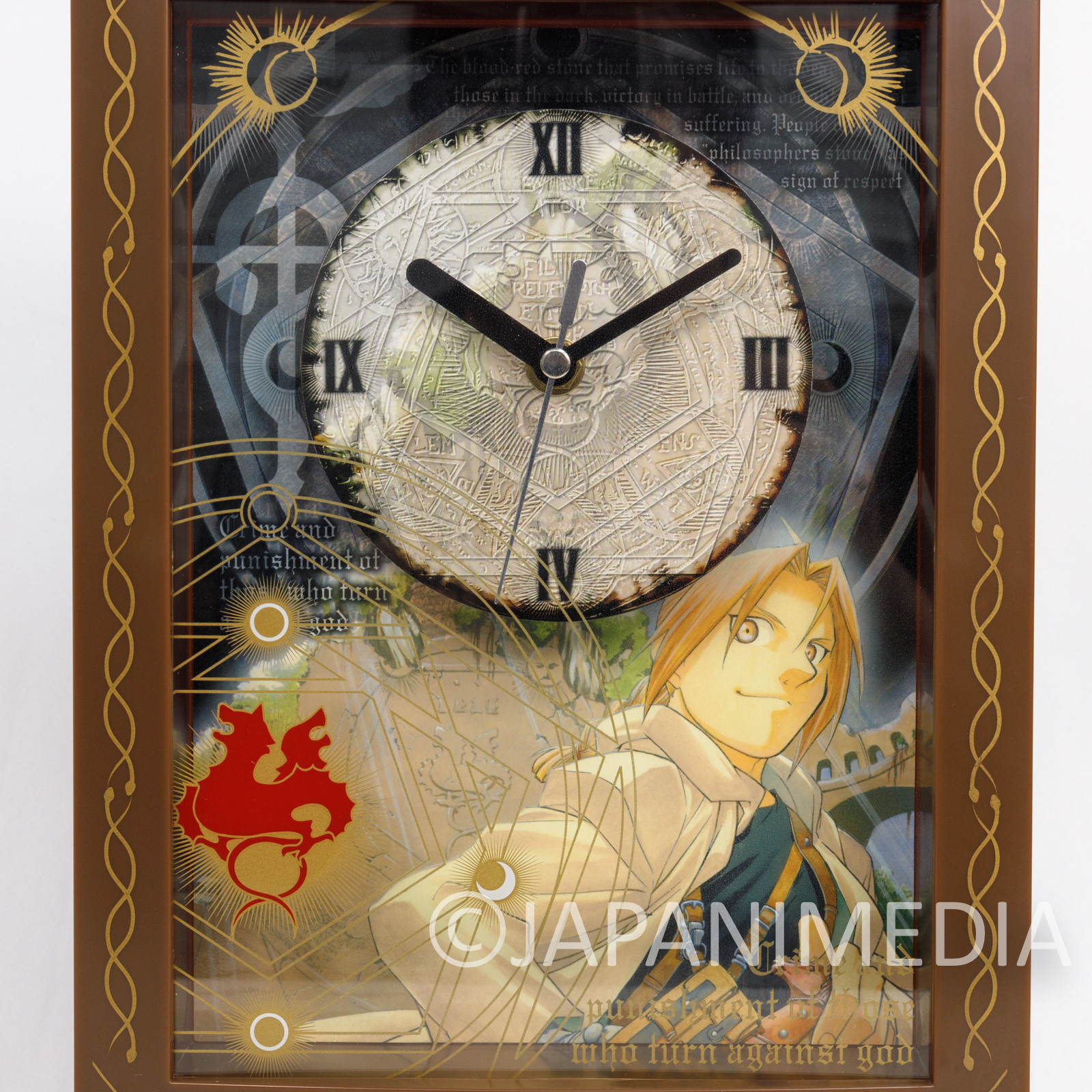 FullMetal Alchemist Edward Elric Wall Clock Square Enix JAPAN
