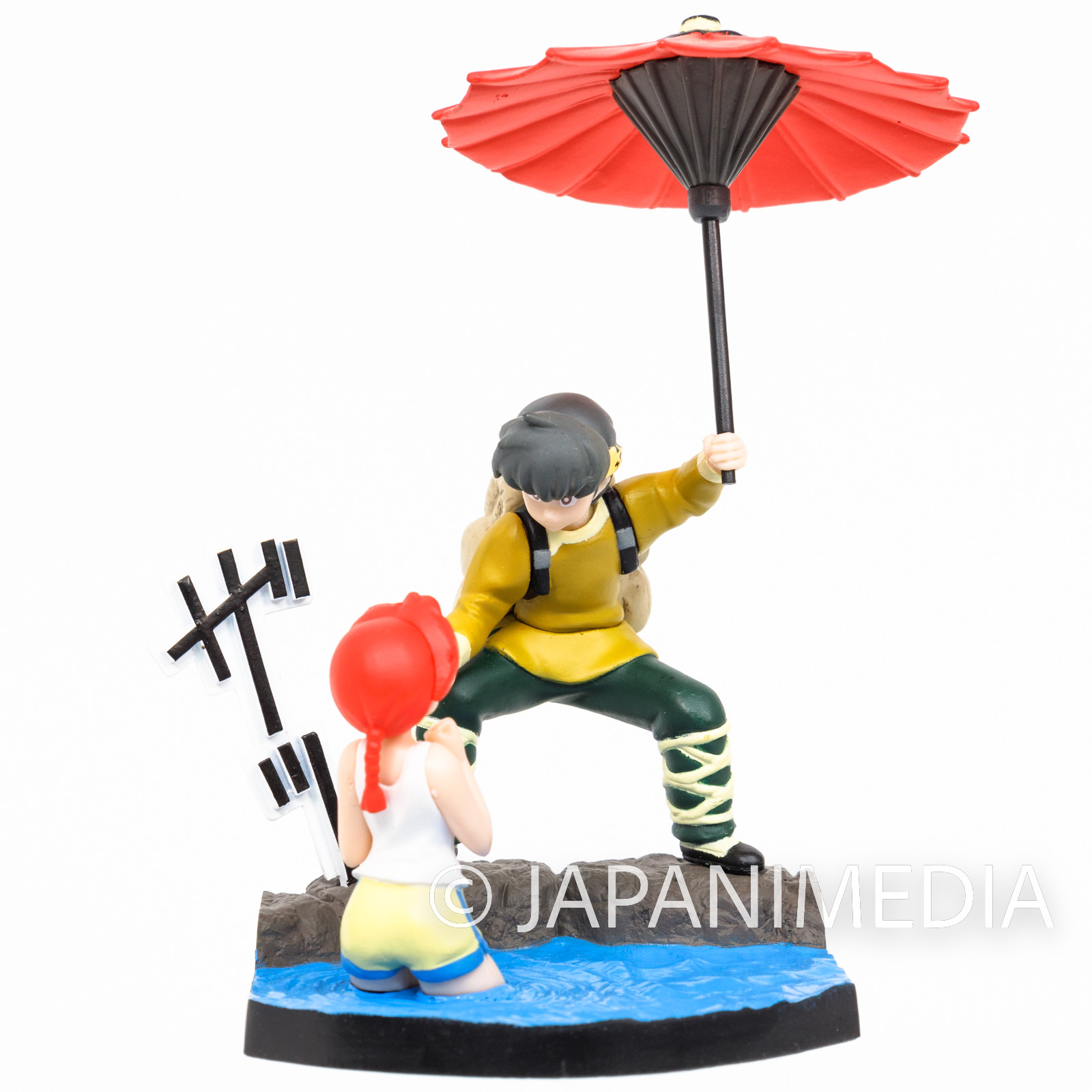 RARE! Ranma 1/2 Ranma Female & Ryoga Mini Diorama Figure Epoch JAPAN