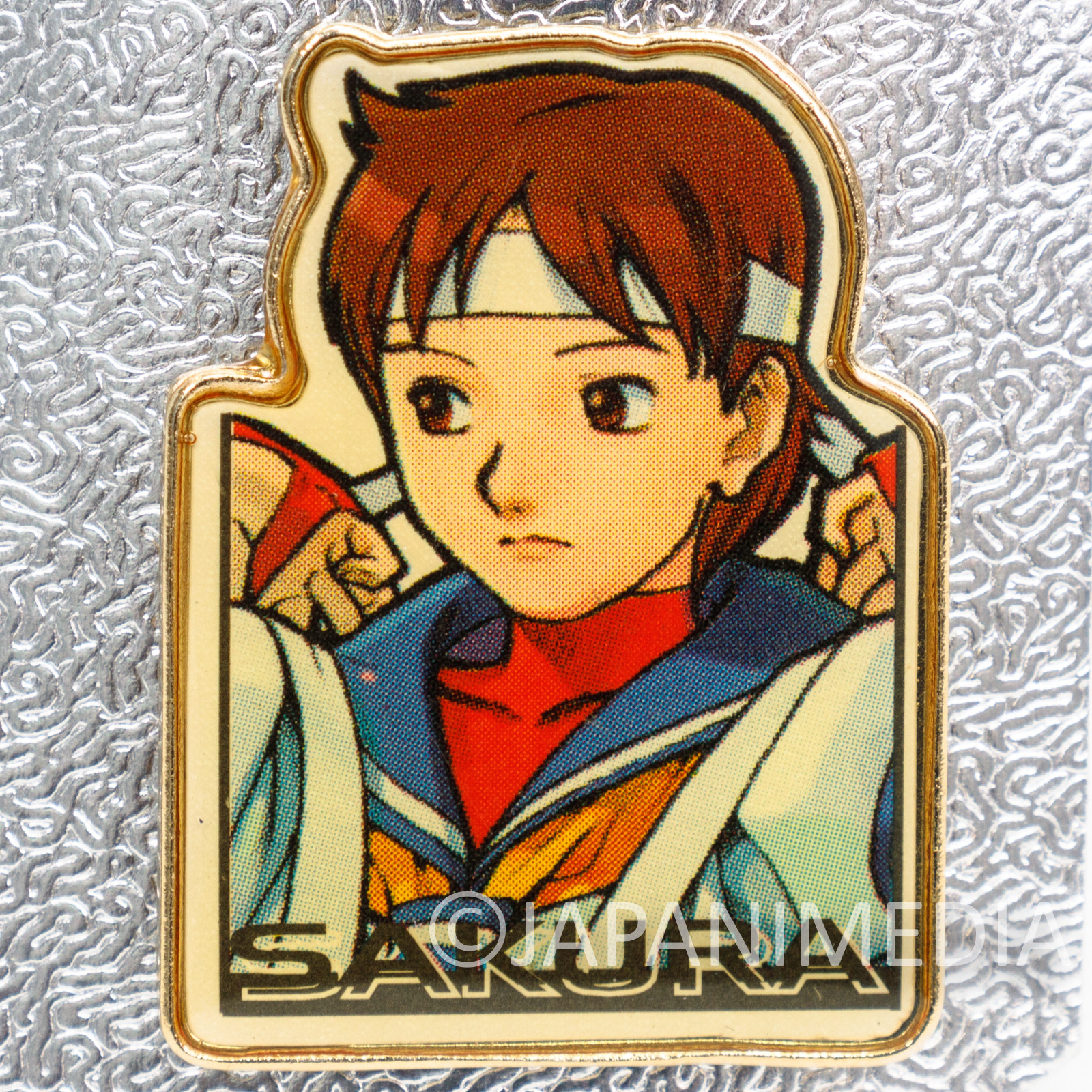 Street Fighter 2 Metal Pins Badge Sakura Capcom Character JAPAN GAME 3