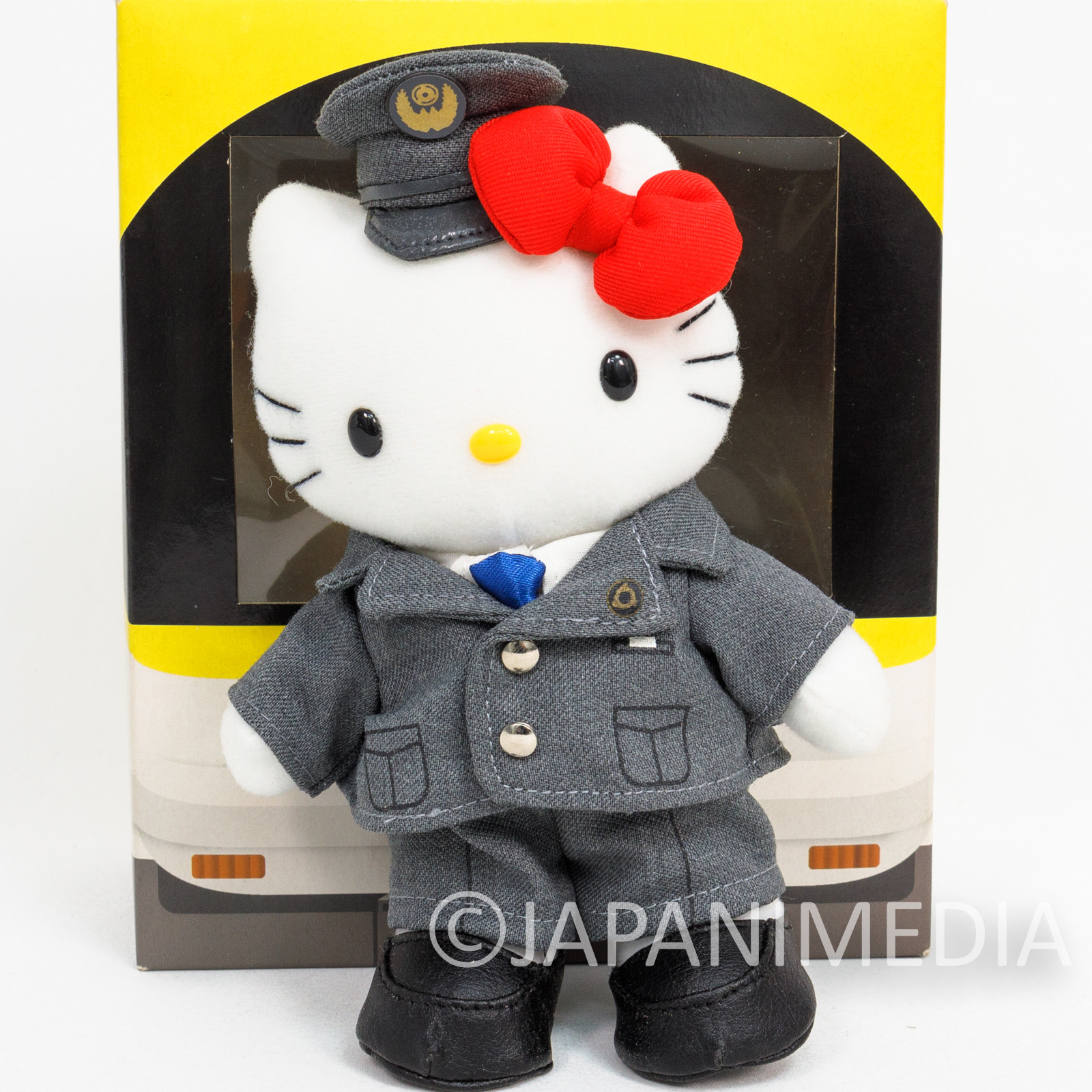 Hello Kitty Kintetsu Electric Railway Costume Ver. Plush Doll Figure JAPAN SANRIO