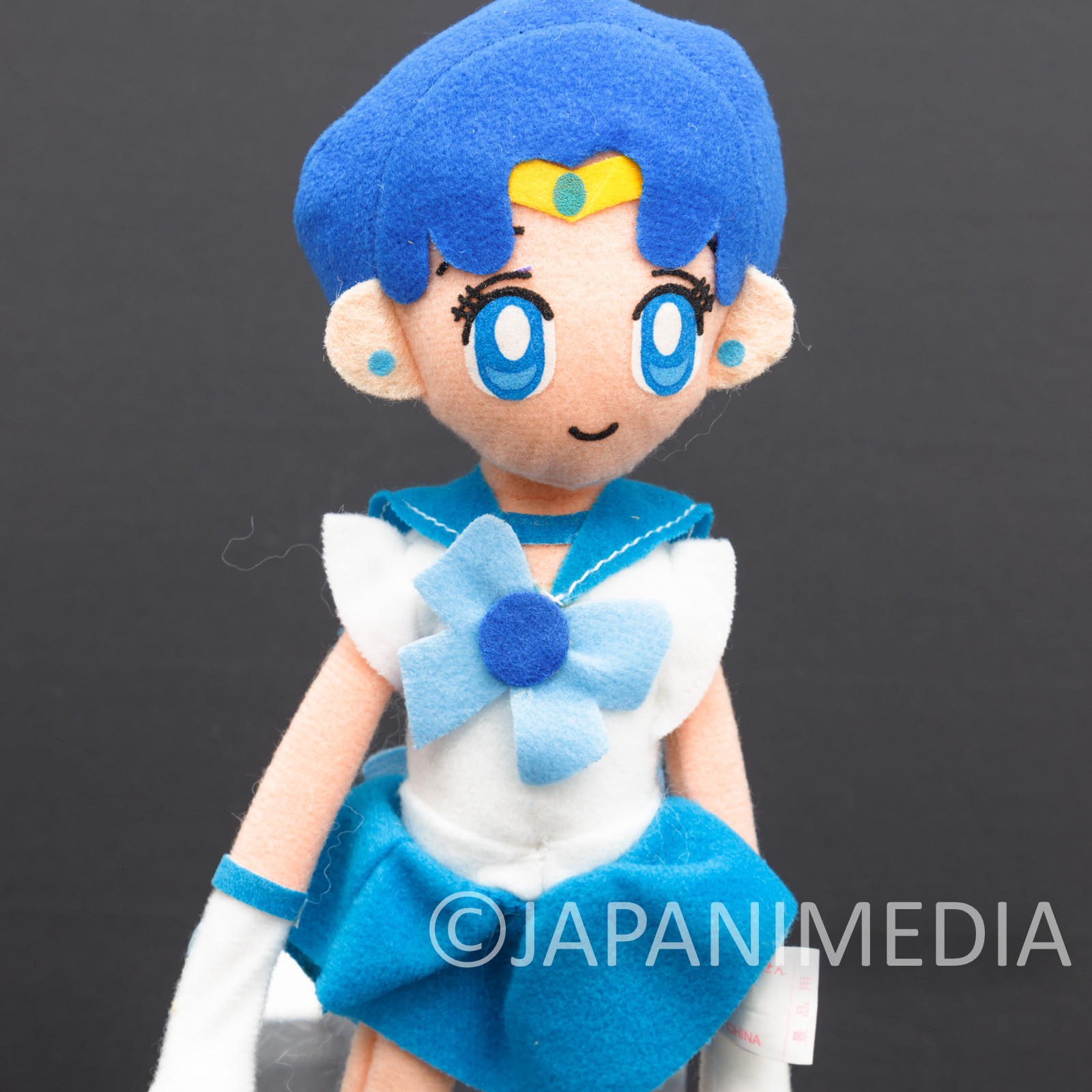 Retro! Sailor Moon S Mercury Ami Mizuno Bendable Plush Doll 10" Banpresto