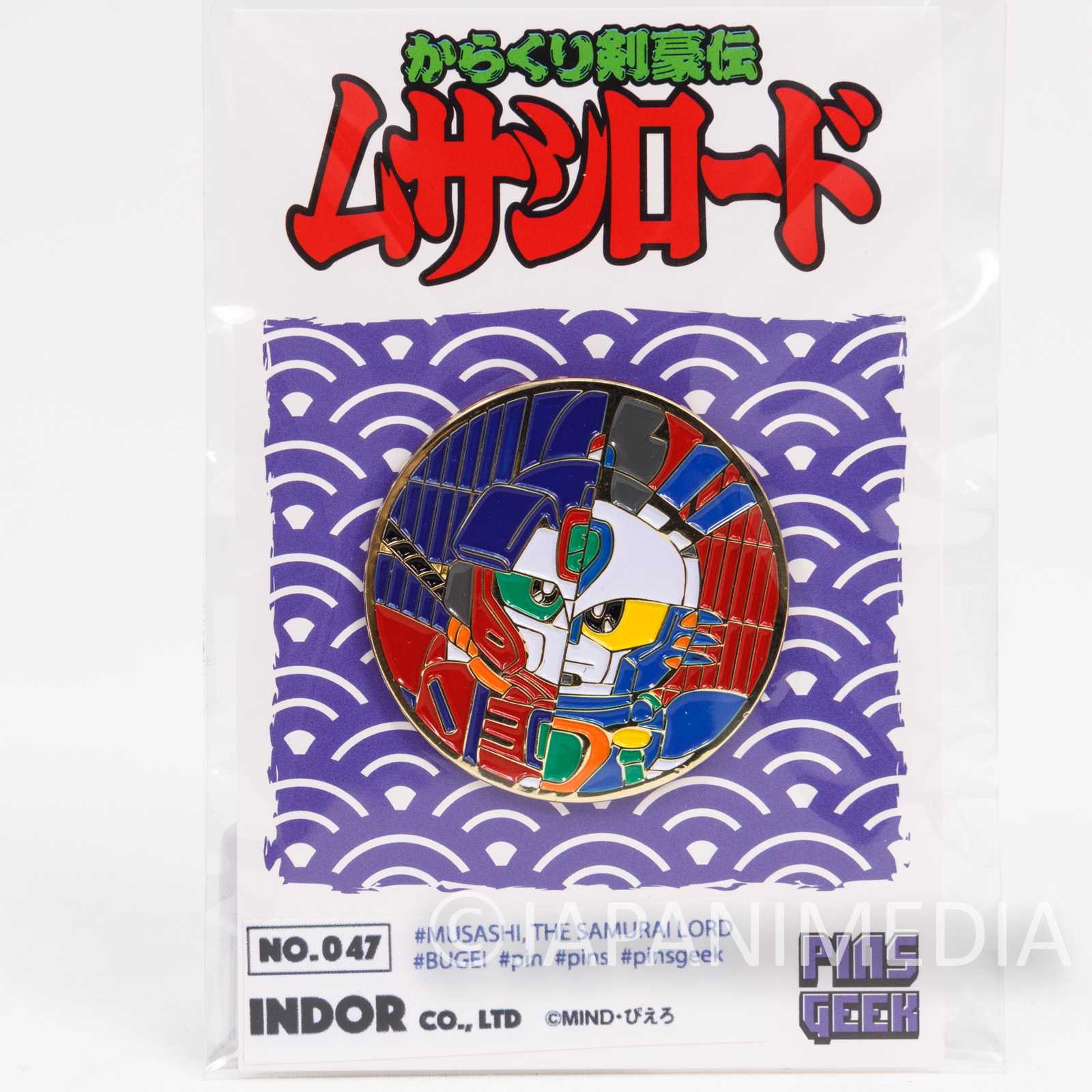 Musashi, the Samurai Lord Metal Pins #2 Kojiro ANIME Karakuri Kengo Den Japanimedia Store
