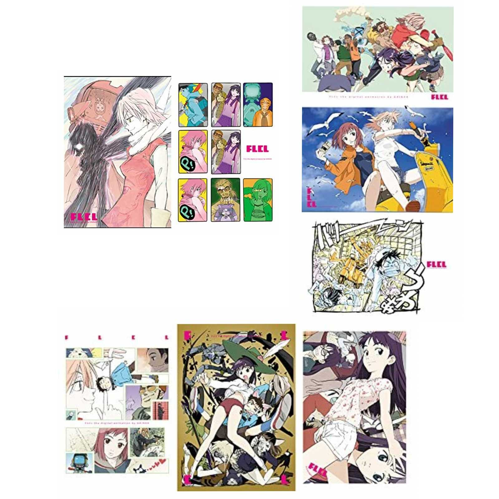 FLCL Post Card 8pc Set GAINAX JAPAN Japanimedia Store FRONT