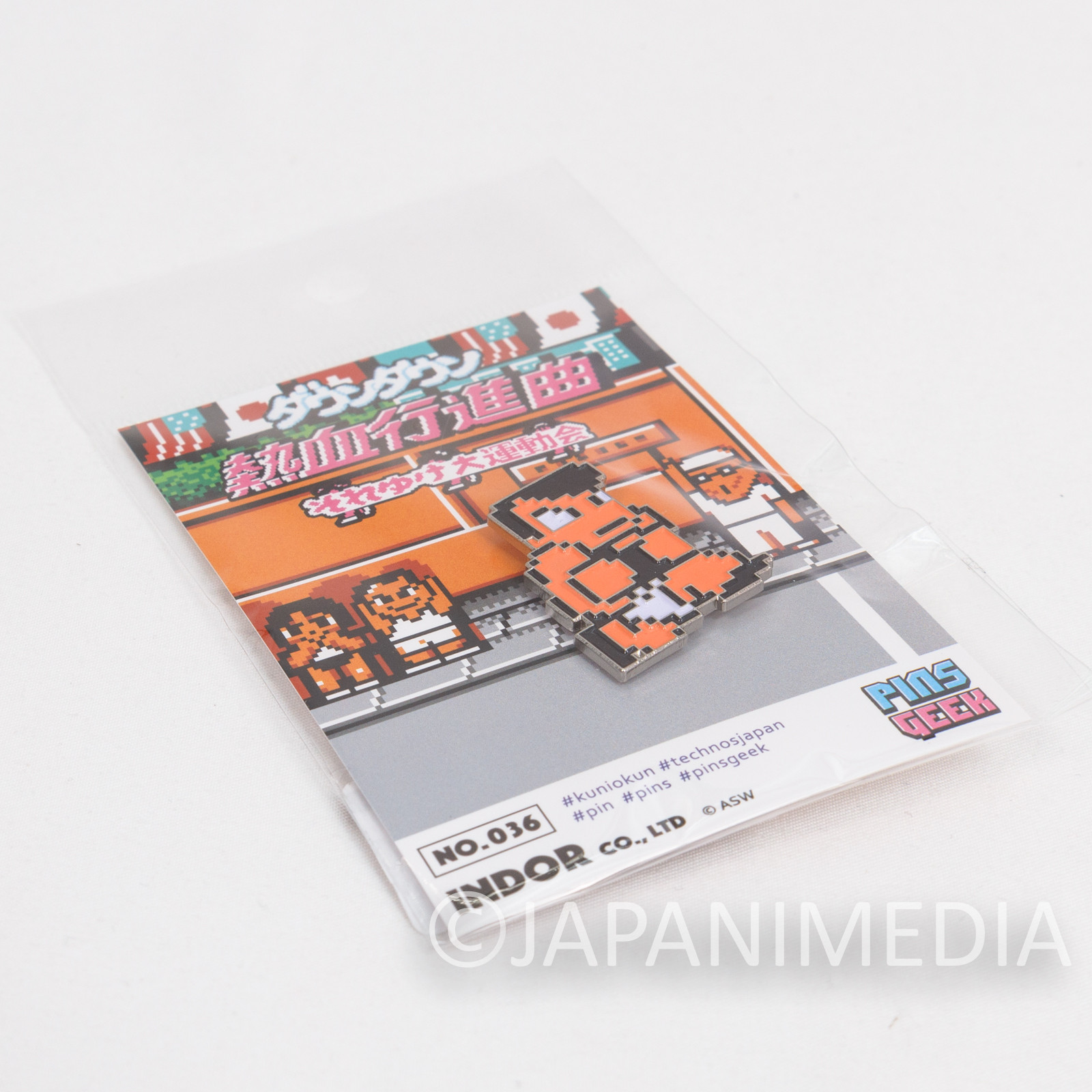 River City Super Sports Challenge Kunio Metal Pins / Down Town Technos JAPAN