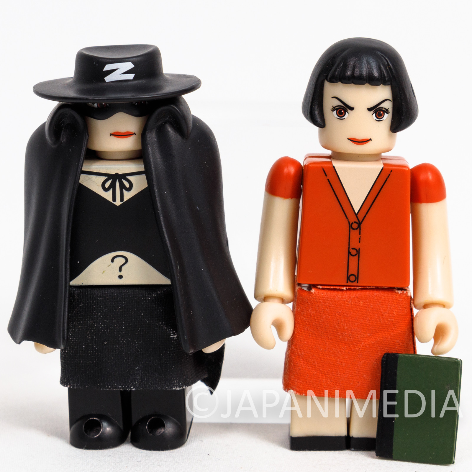 Amelie Poulain & Zorro Kubrick figure set Medicom Toy