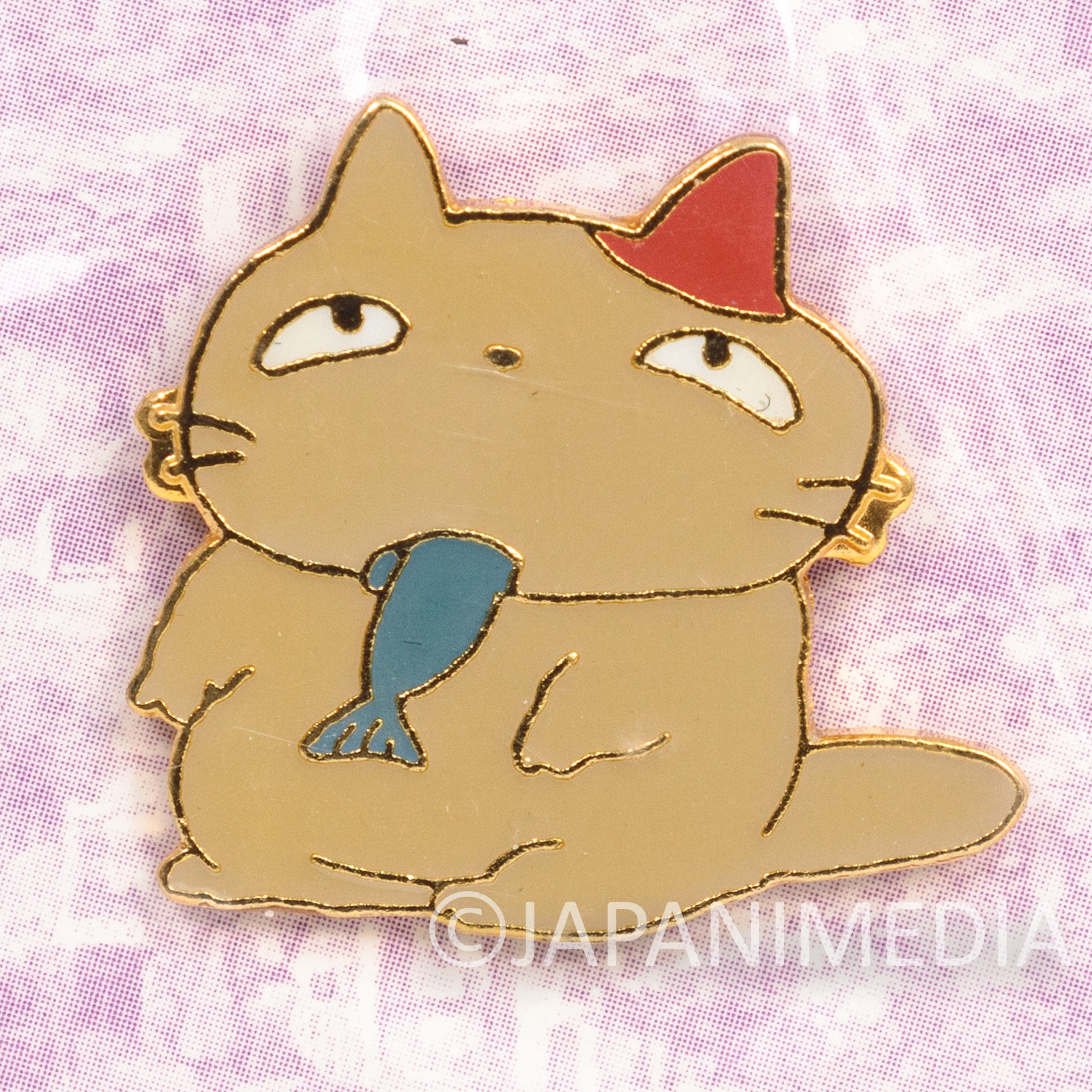 RARE! Whisper of the Heart Moon Cat Metal Pins JAPAN / Cat Returns