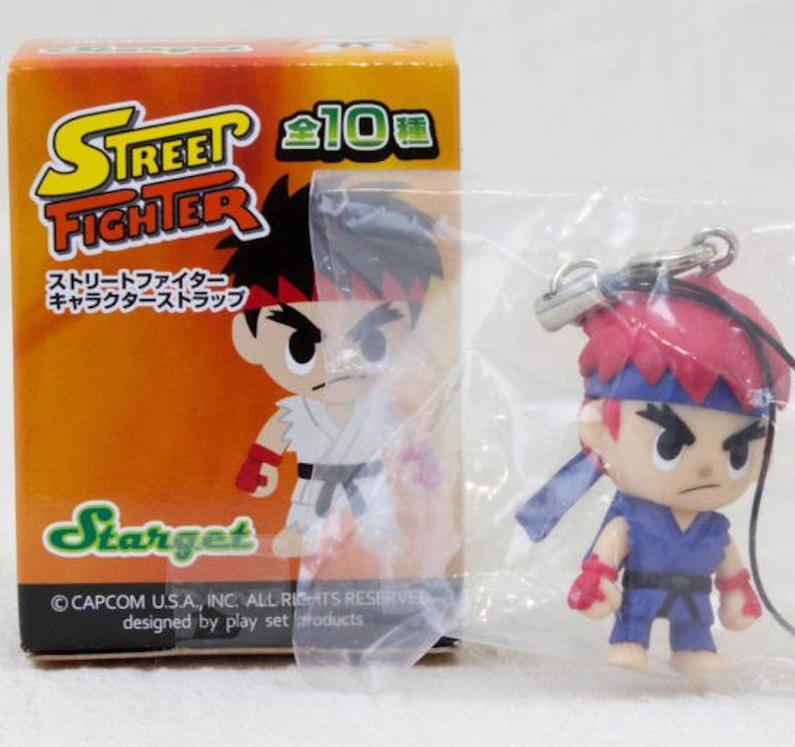 Street Fighter 2 Ryu Another ver. Character Strap Figure Capcom JAPAN GAME