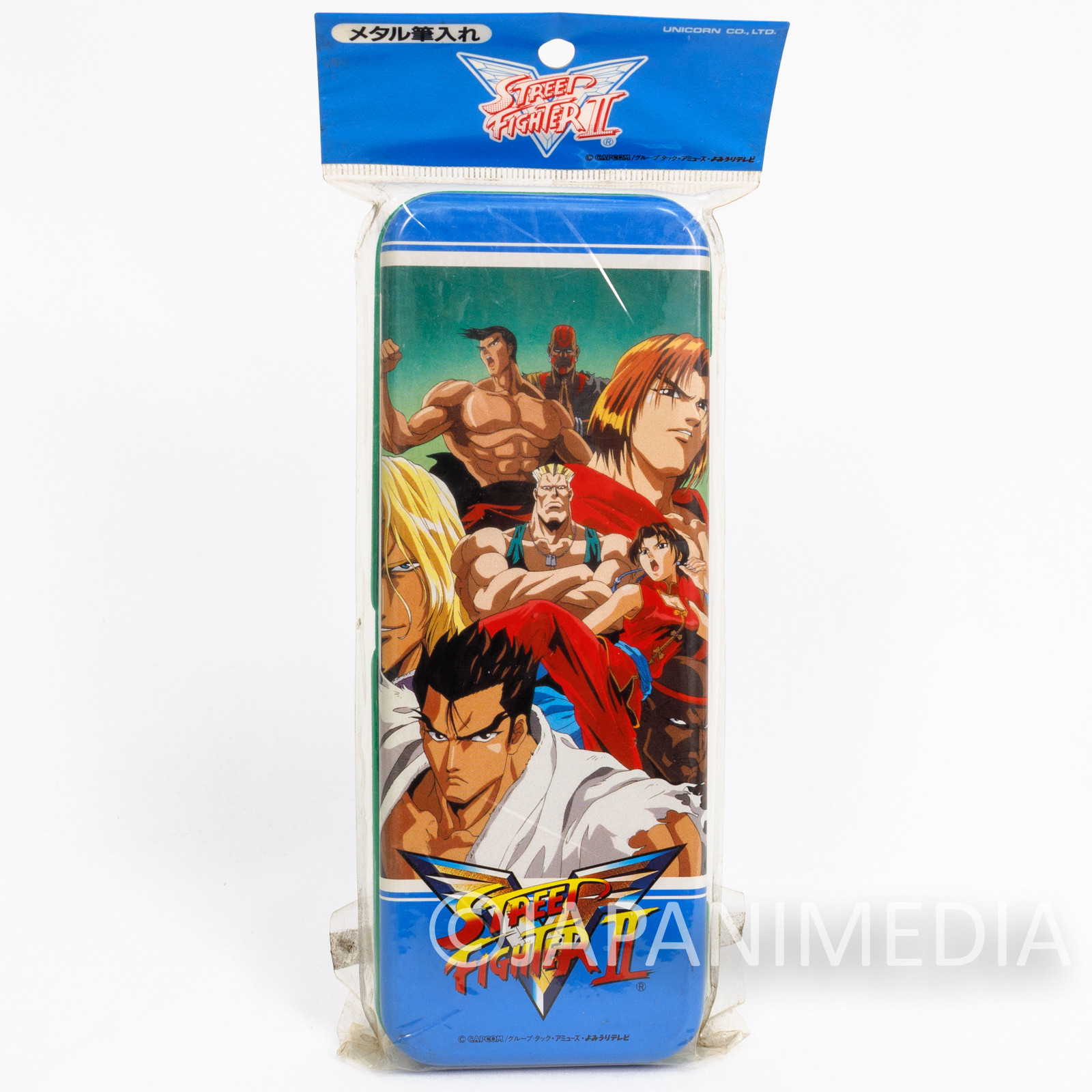 Street Fighter 2 Animation Movie Can Pen Case #1 JAPAN GAME CAPCOM