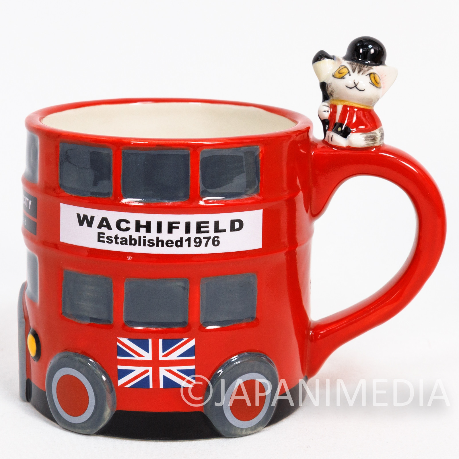 Wachifield Cat Double-decker Bus Mug JAPAN