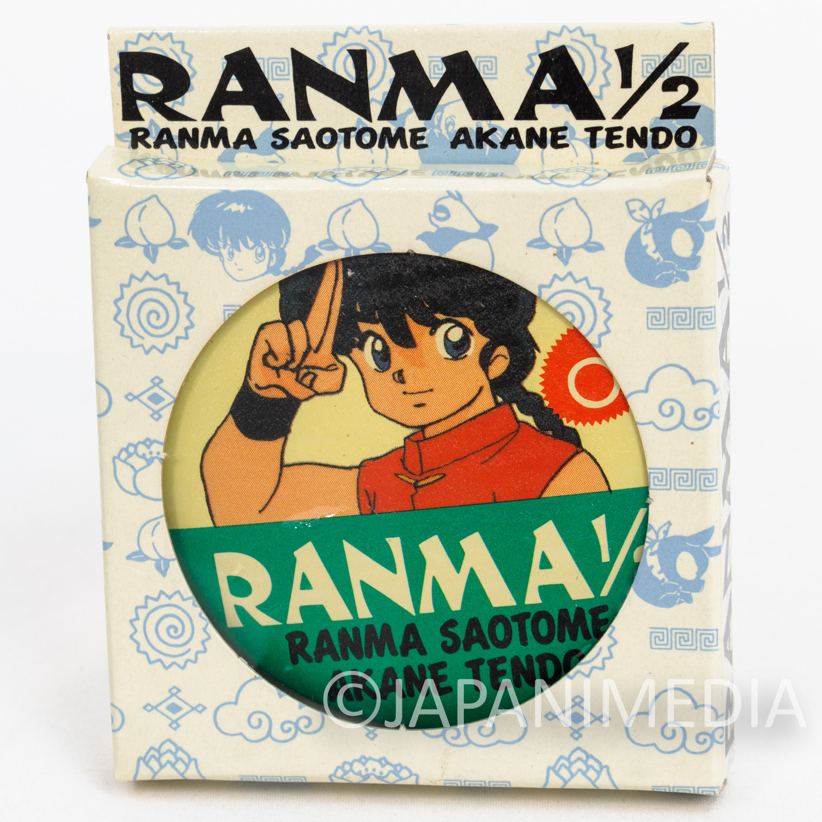 Ranma 1/2 Saotome Ranma Female Can Badge Pins Movic RUMIKO TAKAHASHI