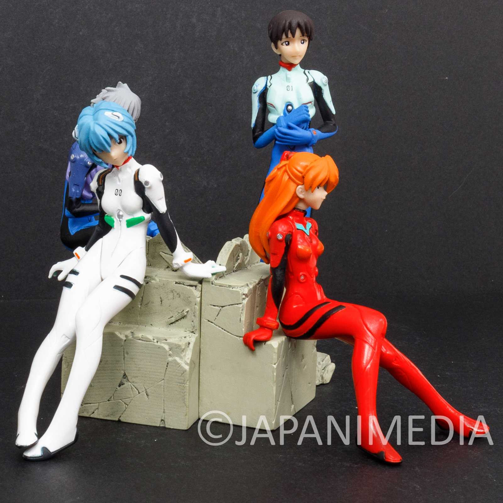 Evangelion Mini Figure 4pc Set [ Shinji Asuka Ayanami Kaworu ] BANDAI JAPAN Japanimedia Store 2