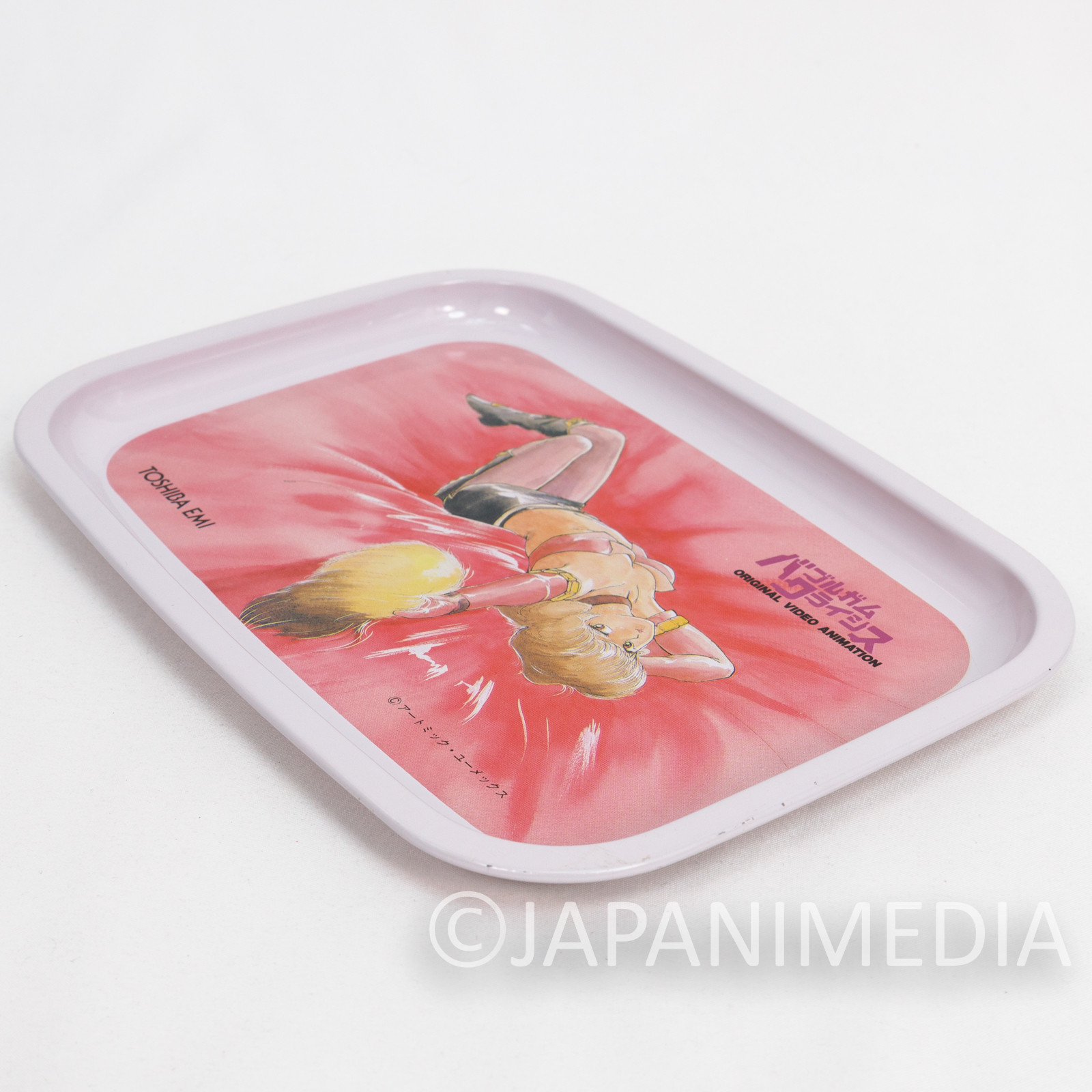 Retro RARE! Bubblegum Crisis Priss Mini Metal Tray 5.5x8 inch Toshiba EMI Japanimedia Store 3