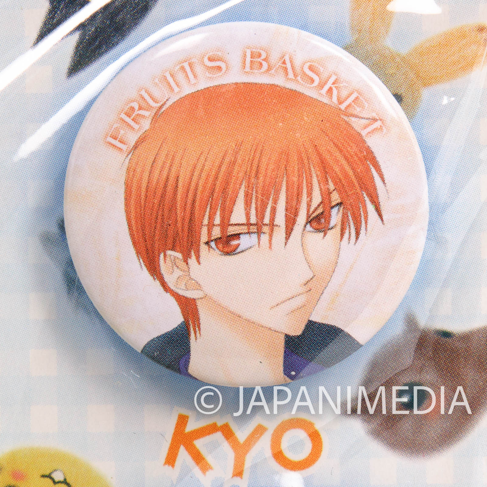 Fruits Basket Button badge 7pc & Keychain case set collection JAPAN MANGA