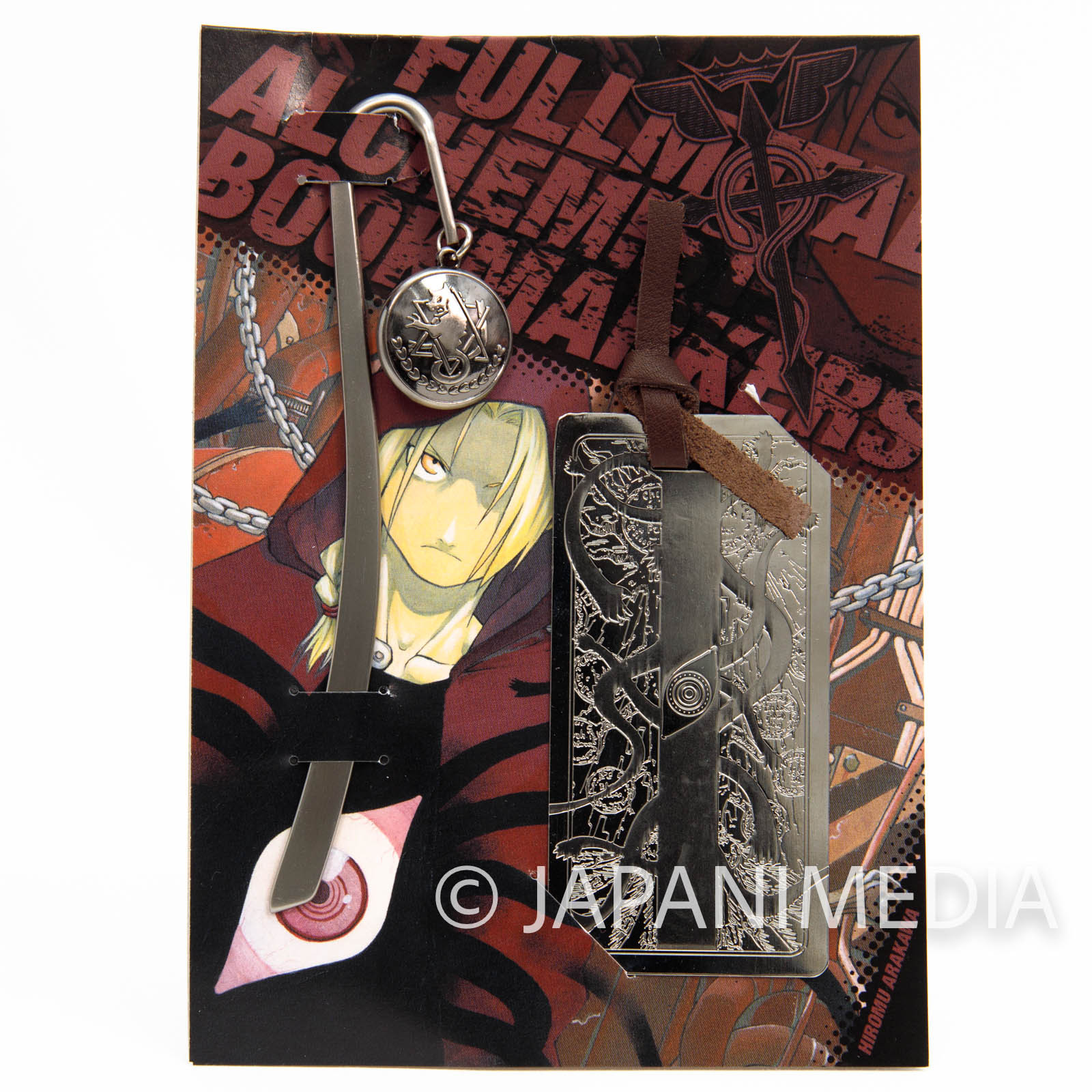 FullMetal Alchemist The Gate of Truth & Military symbol Metal Bookmark 2pc Set 