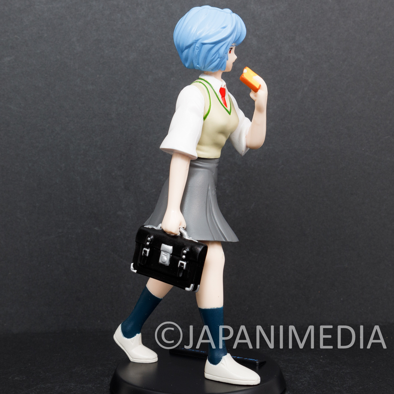 Evangelion Rei Ayanami School Uniform, Eating Bread Figure SEGA JAPAN