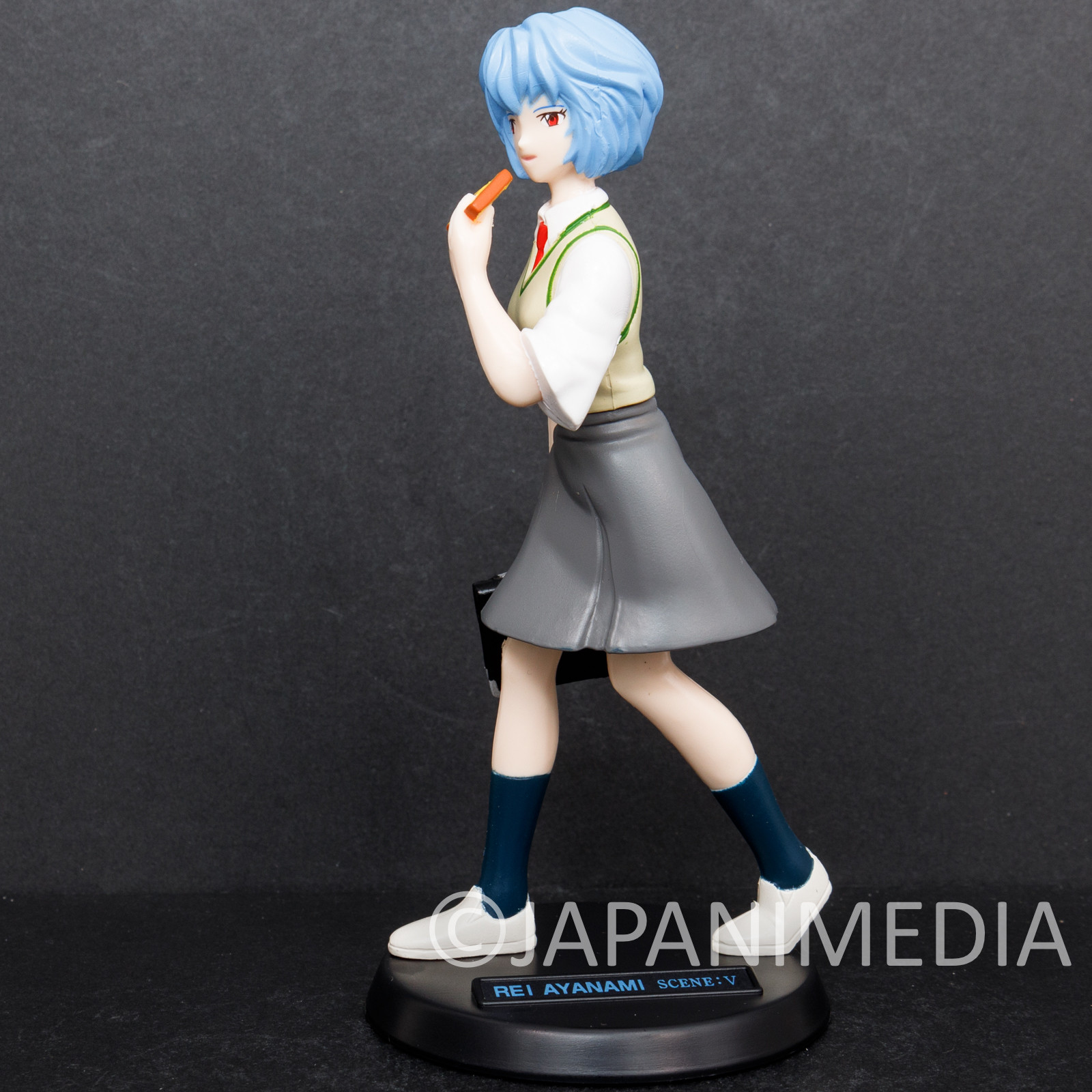 Evangelion Rei Ayanami School Uniform, Eating Bread Figure SEGA JAPAN