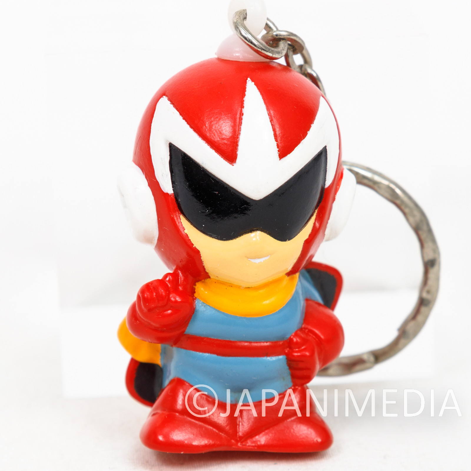 RARE! MEGA MAN Proto Man (Blues) Soft VInyl Figure Keychain / CAPCOM ROCKMAN