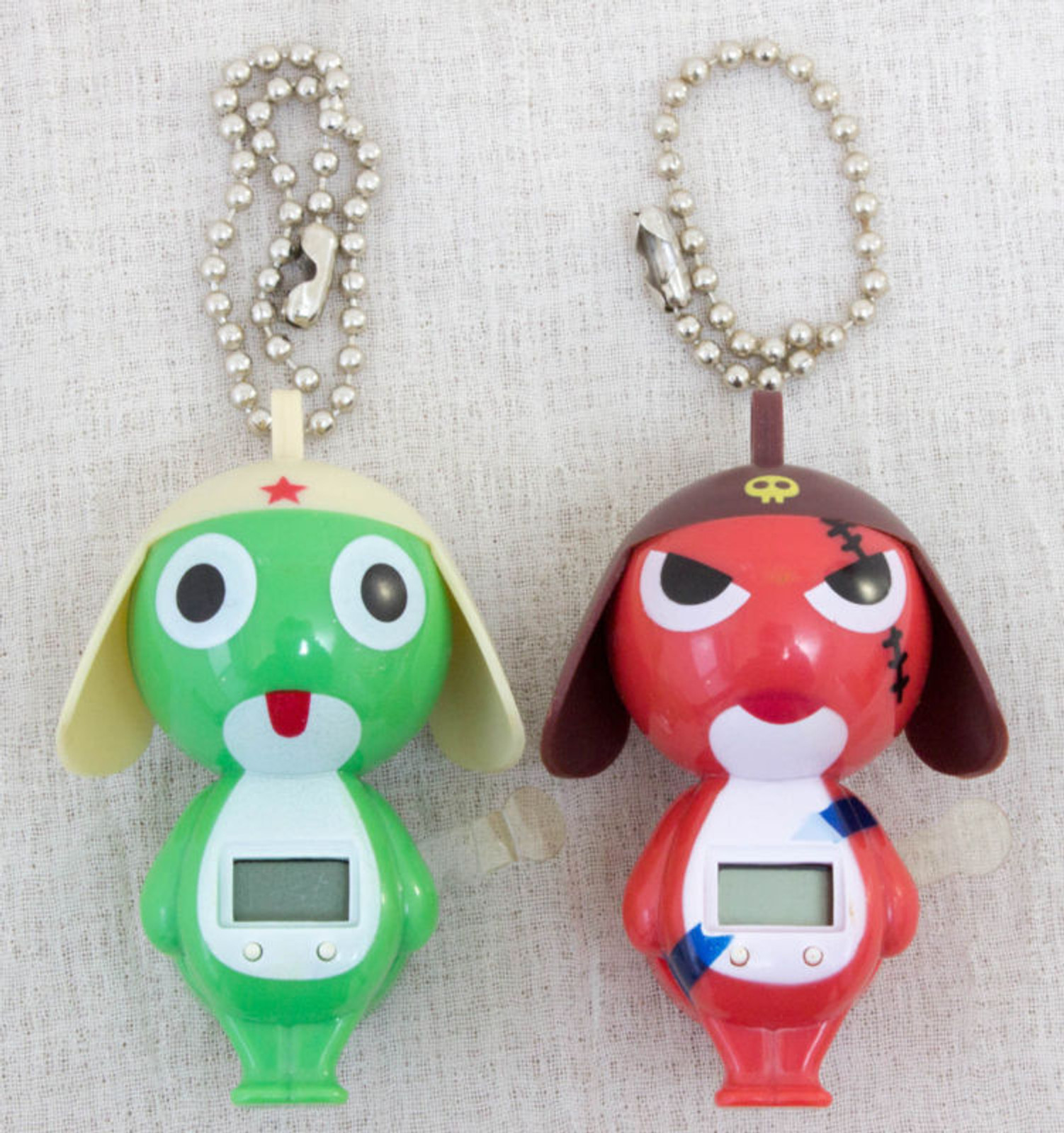 Sgt. Frog Keroro Gunso Keroro & Giroro Figure type Watch w/ Ball chains JAPAN ANIME MANGA