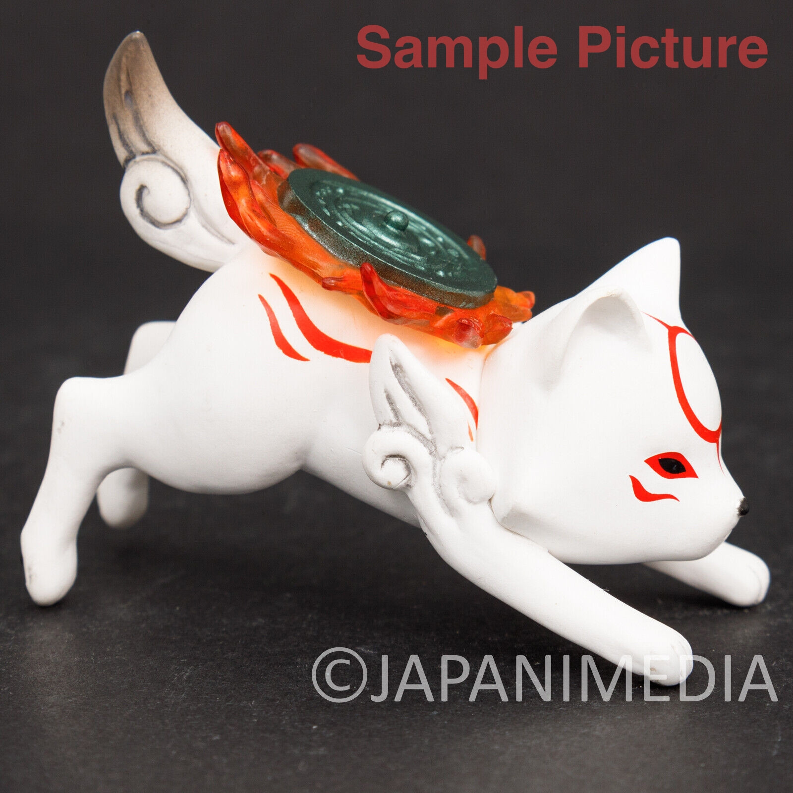 RARE! Okami Chibiterasu Petit Noodle Stopper Figure Capcom JAPAN GAME