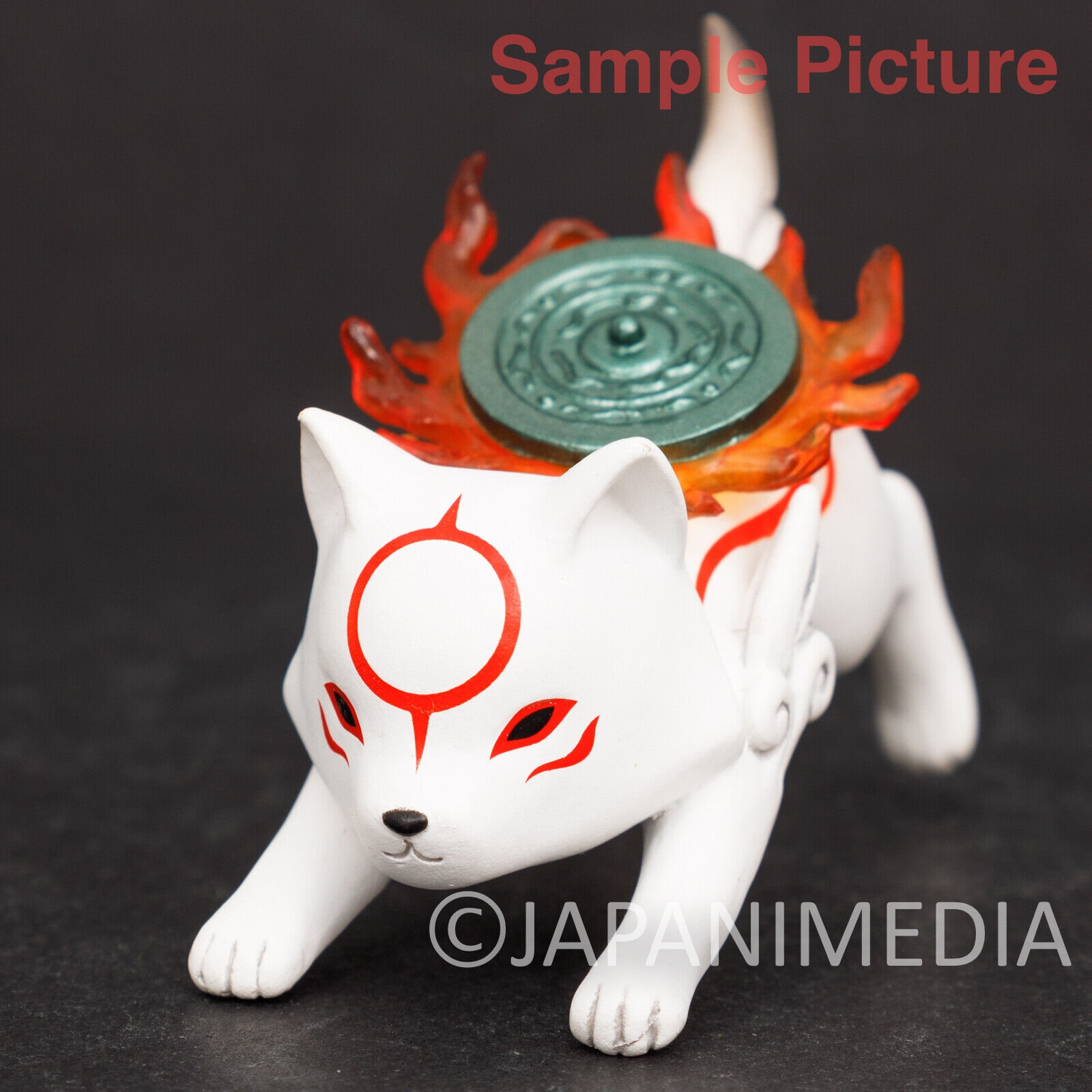 RARE! Okami Chibiterasu Petit Noodle Stopper Figure Capcom JAPAN GAME