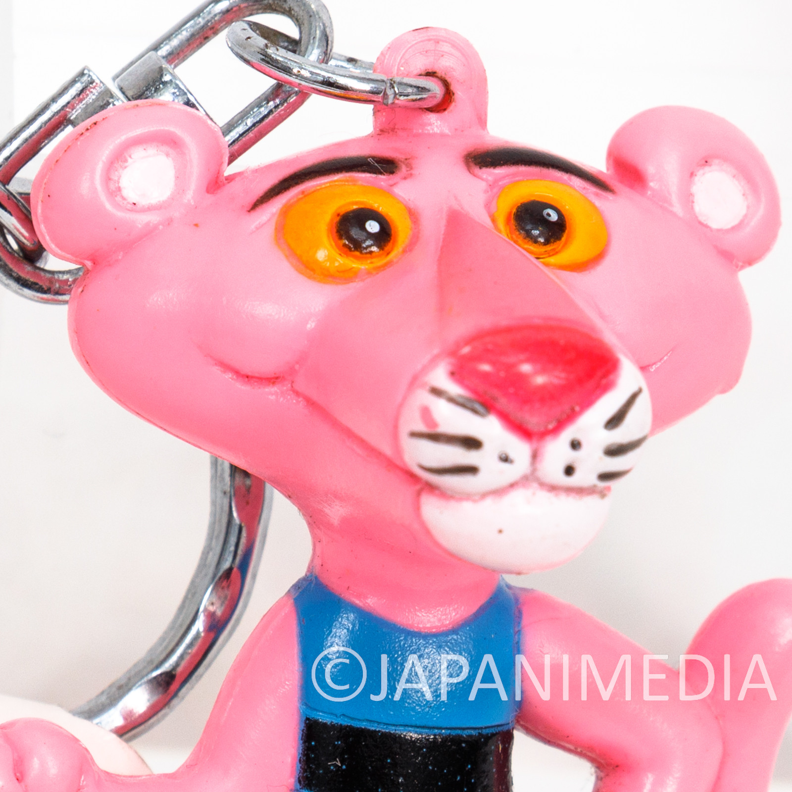 Retro Pink Panther Figure Keychain Shinsha Organization UAP 1995