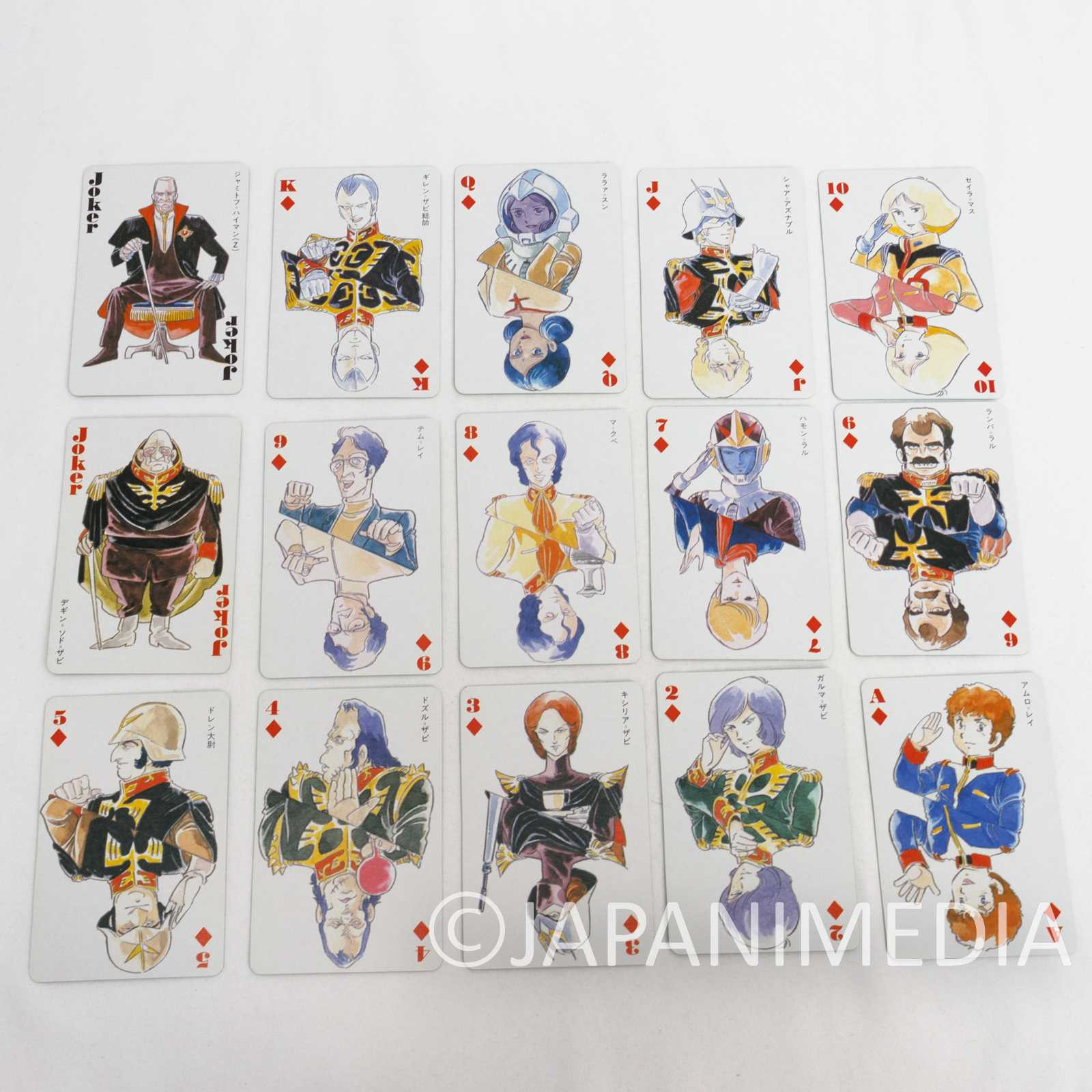 Retro Mobile Suit Zeta Gundam Trump Playing Cards Animage Japanimedia Store