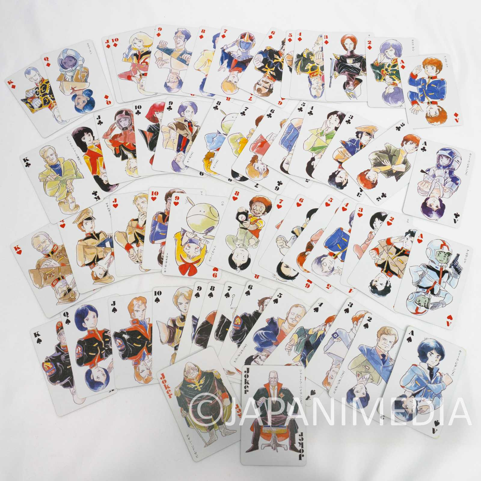 Retro Mobile Suit Zeta Gundam Trump Playing Cards Animage Japanimedia Store