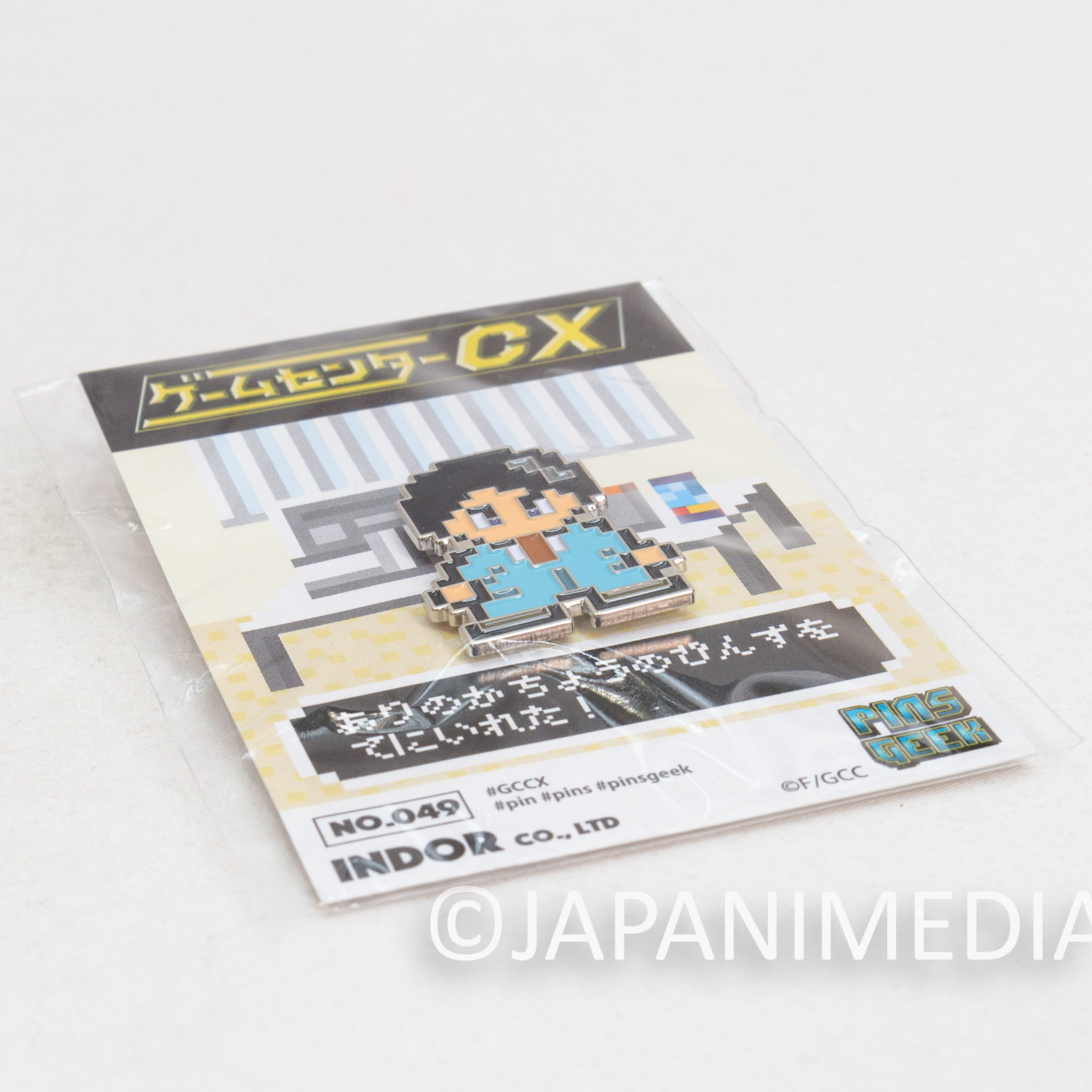 Game Center CX Arino Kacho Pixel Art Enamel Pin Japan Retro TV Show | Japanimedia Store 4